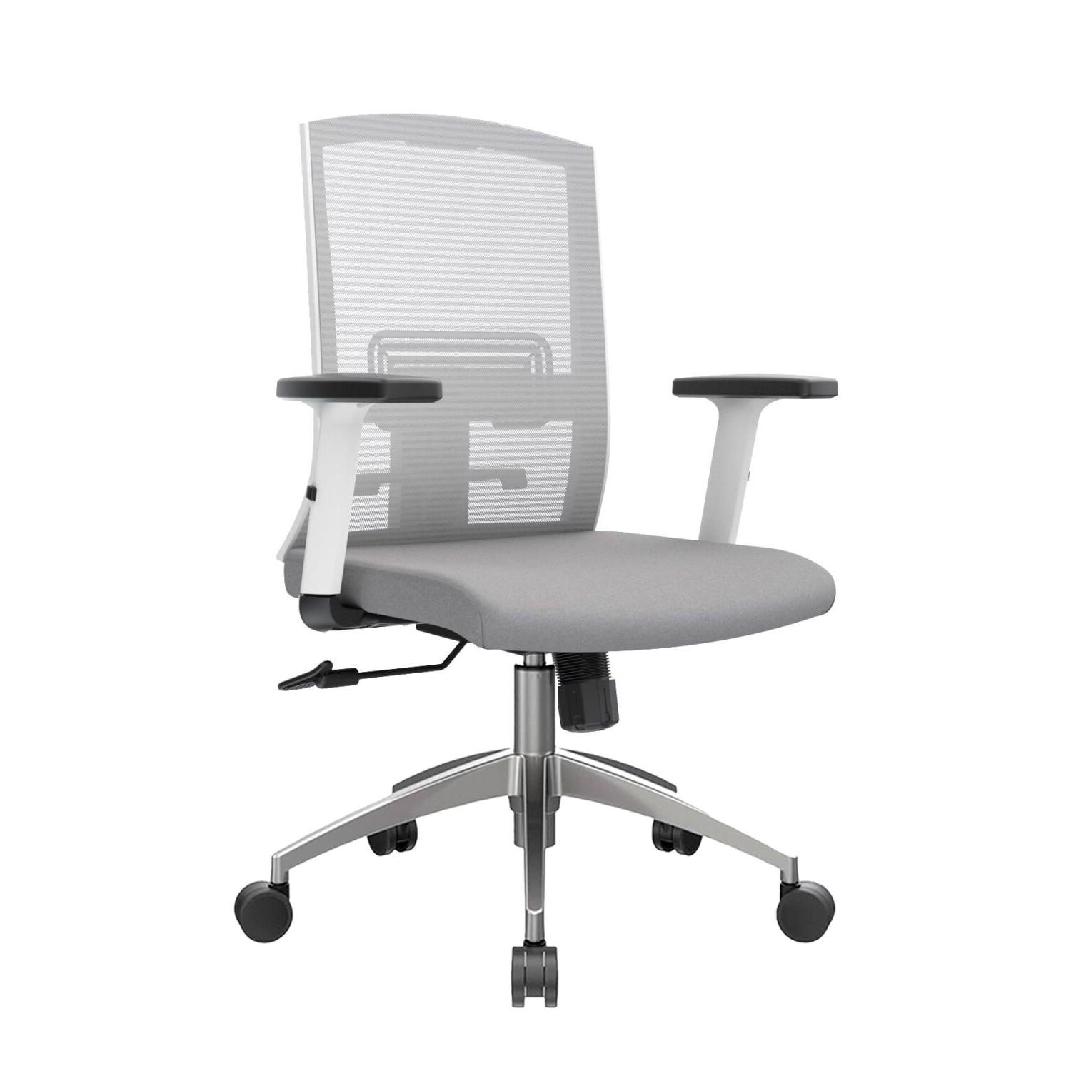 SILLA ERGONÓMICA MONK SEMIRECLINABLE GERENTE ALUMINIO GRIS EB OFIDEAS - 1