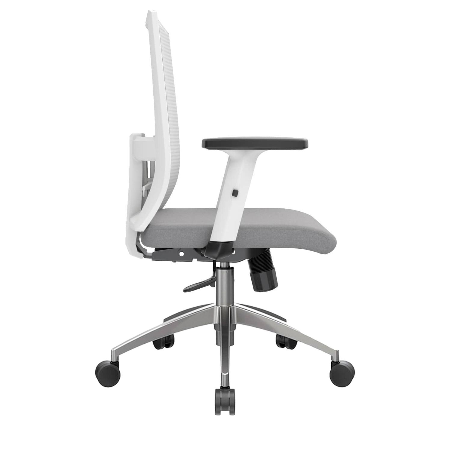 SILLA ERGONÓMICA MONK SEMIRECLINABLE GERENTE ALUMINIO GRIS EB OFIDEAS - 2