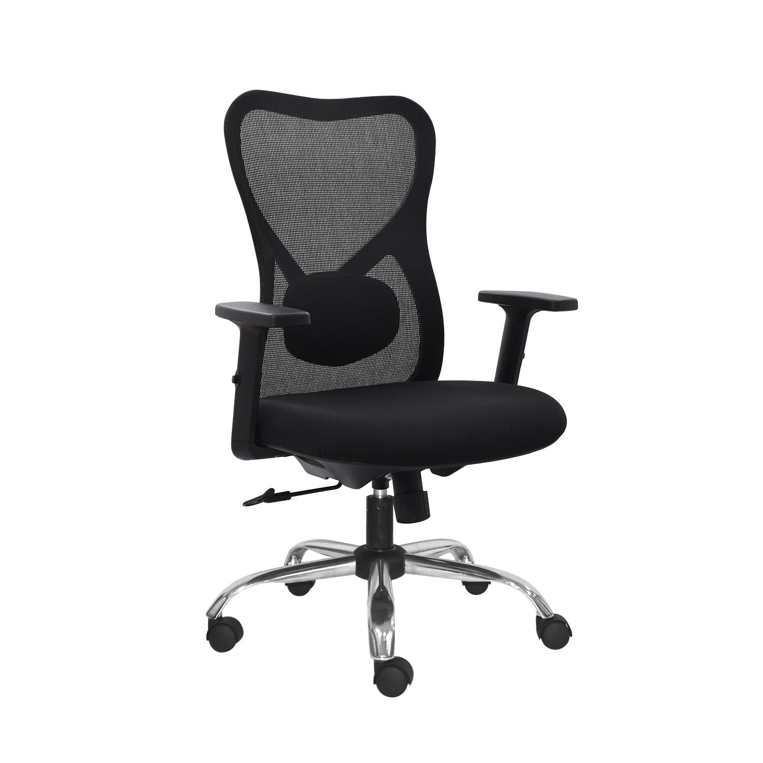 SILLA ERGONÓMICA BUG GERENTE CROMADO NEGRO OFIDEAS - 1