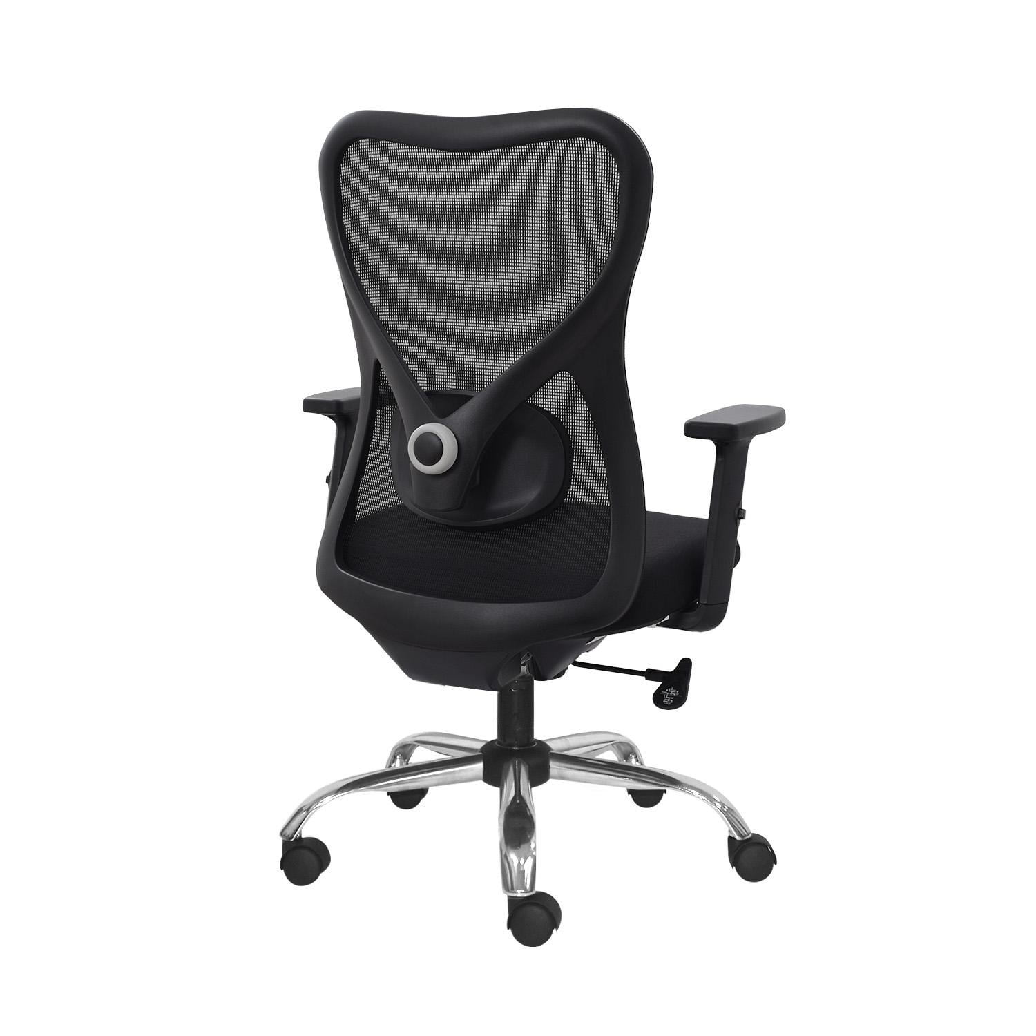 SILLA ERGONÓMICA BUG GERENTE CROMADO NEGRO OFIDEAS - 4