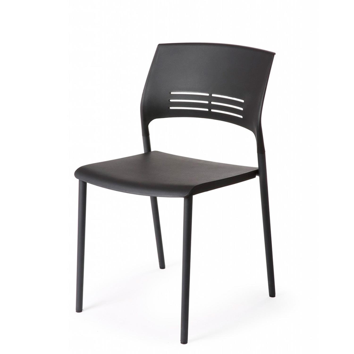 SILLA FIJA NICOLE PREMIUM NEGRO OFIDEAS - 1