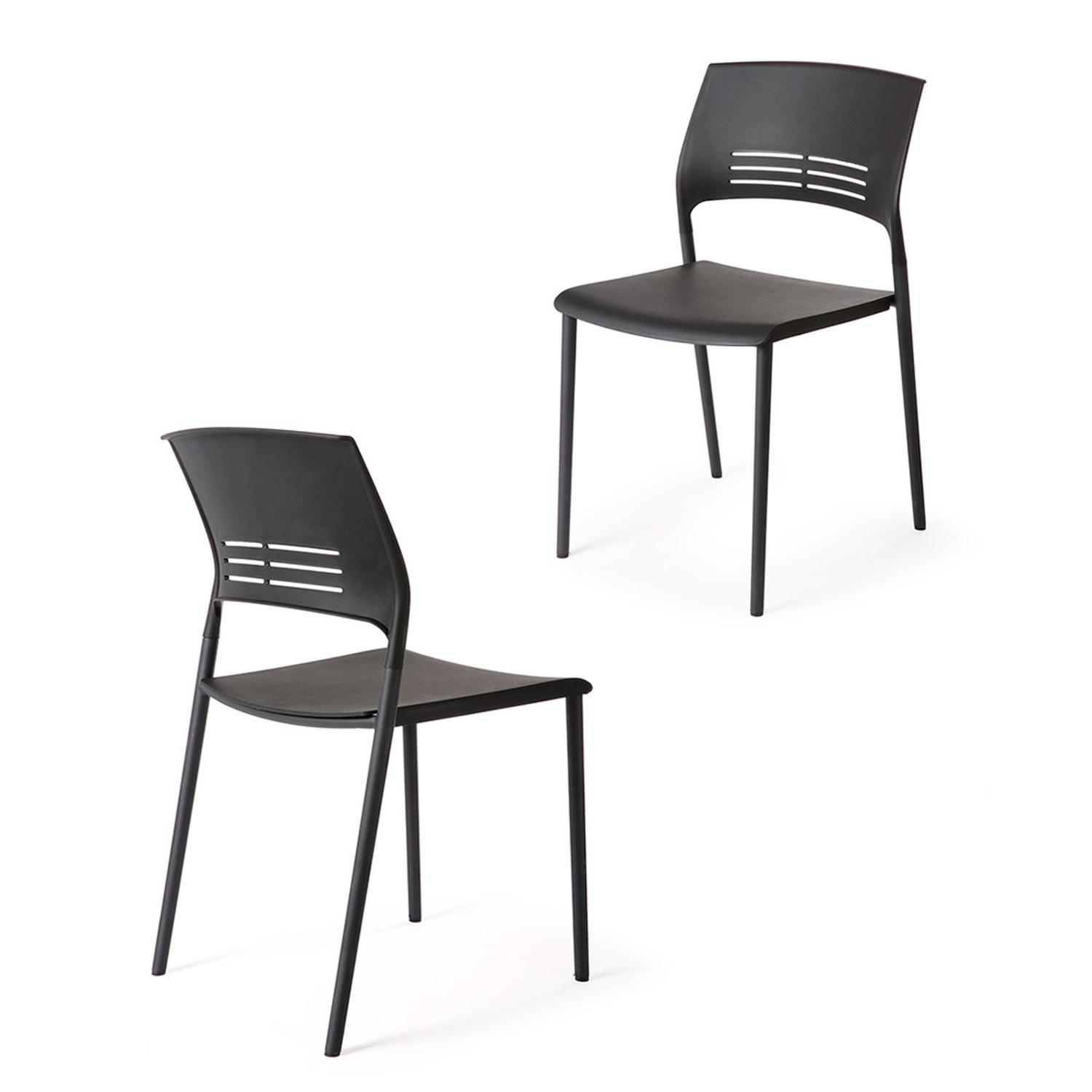 SILLA FIJA NICOLE PREMIUM NEGRO OFIDEAS - 4