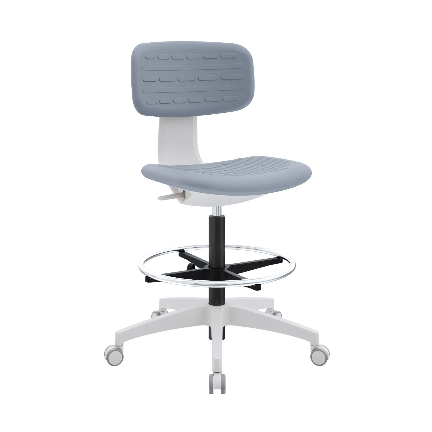 SILLA CAJERO KAN SIN BRAZOS BN AC GRIS OFIDEAS - 1