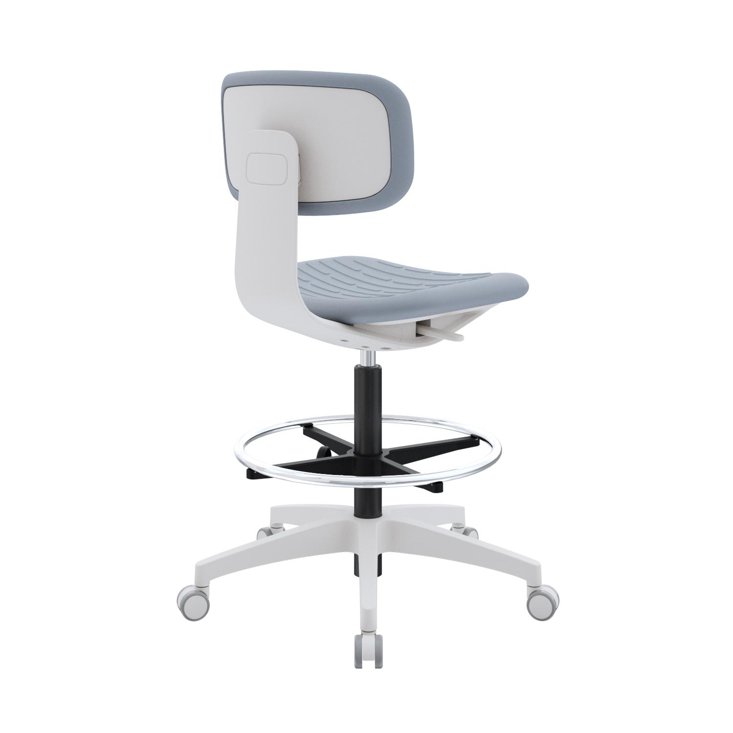 SILLA CAJERO KAN SIN BRAZOS BN AC GRIS OFIDEAS - 4