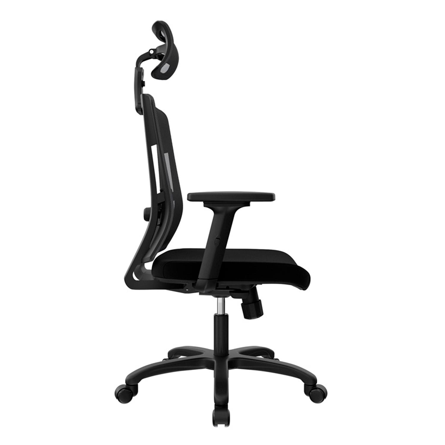 SILLA ERGONÓMICA DELPHI II PRESIDENTE SYNCRO BRAZOS 3D NYLON NEGRO OFIDEAS - 3