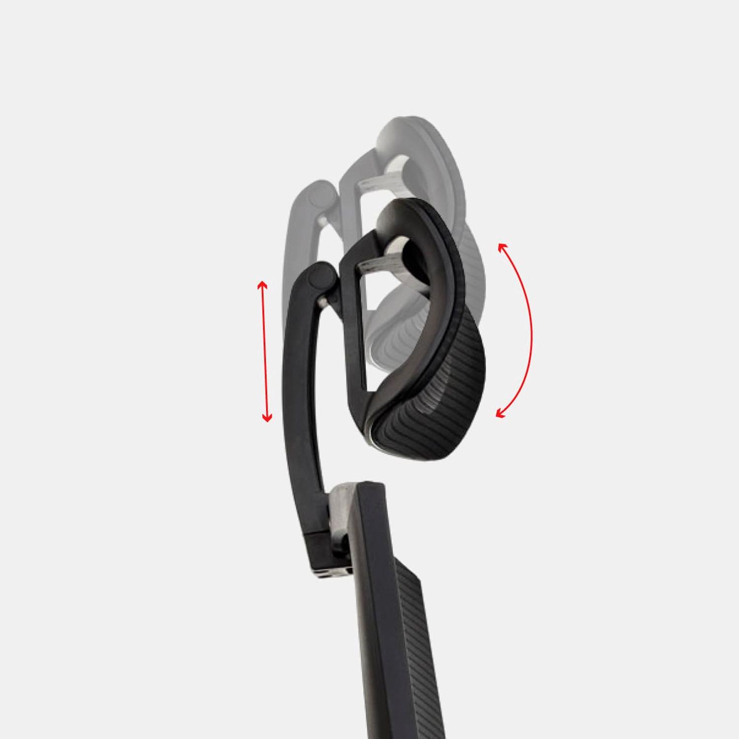 SILLA ERGONÓMICA MONK SYNCRO PRESIDENTE ALUMINIO NEGRO 3D OFIDEAS - 5