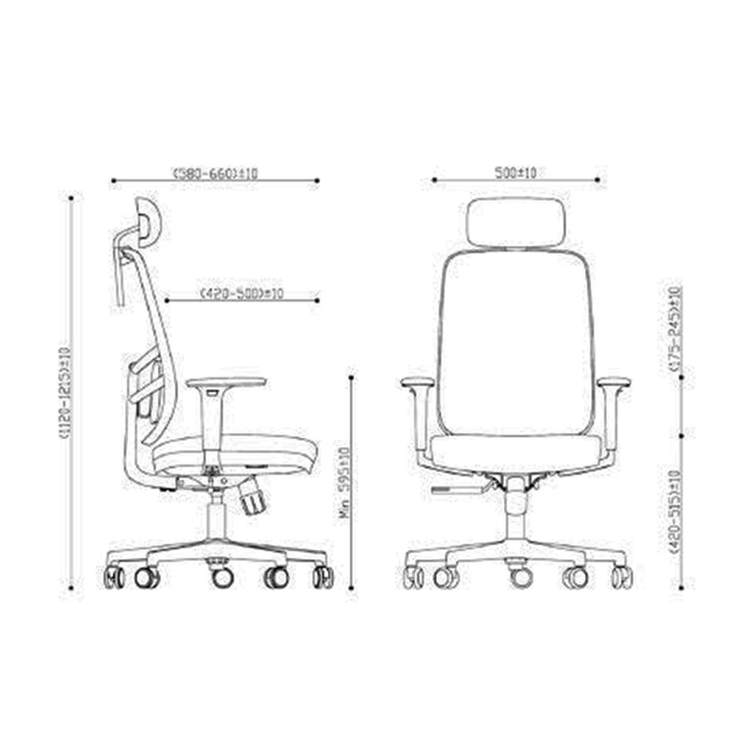 SILLA ERGONÓMICA ELITE PREMIUM NEGRO OFIDEAS - 6
