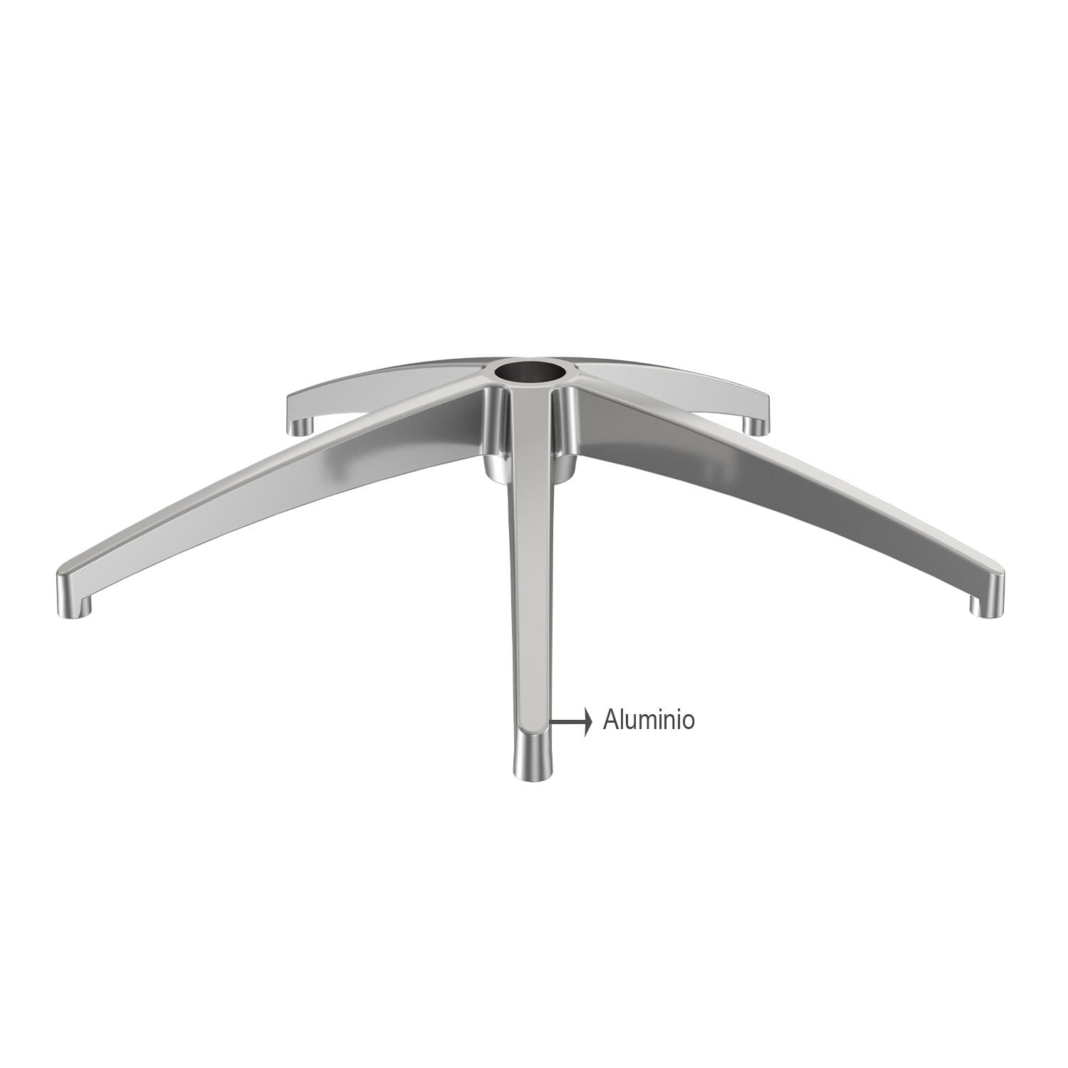 BASE ASPA ARAÑA DE SILLA GIRATORIA ALUMINIO 64 CM OFIDEAS - 2