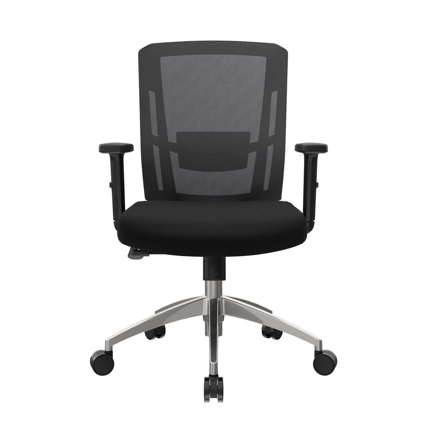 SILLA ERGONÓMICA DELPHI II GERENTE SYNCRO BRAZOS 1D ALUMINIO NEGRO OFIDEAS - 2