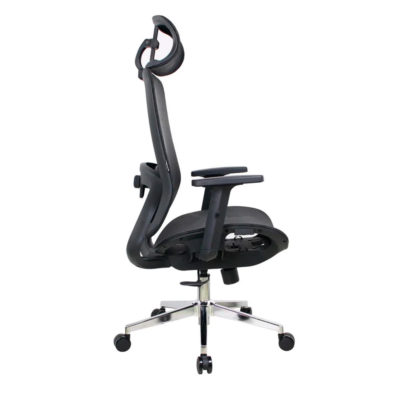 SILLA ERGONÓMICA DENVER PREMIUM MALLA NEGRO OFIDEAS - 3