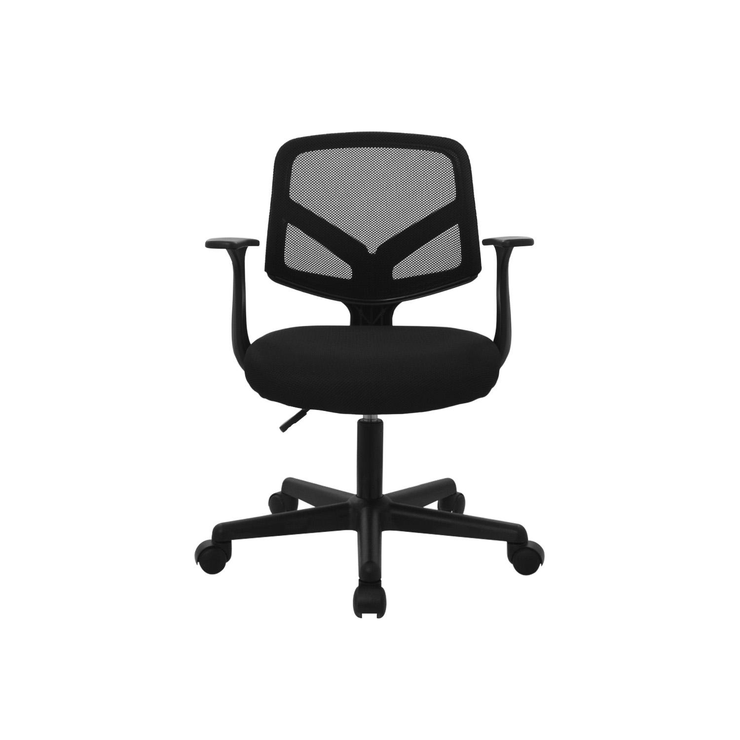 SILLA DE ESCRITORIO SOU CON BRAZOS NEGRO OFIDEAS - 2