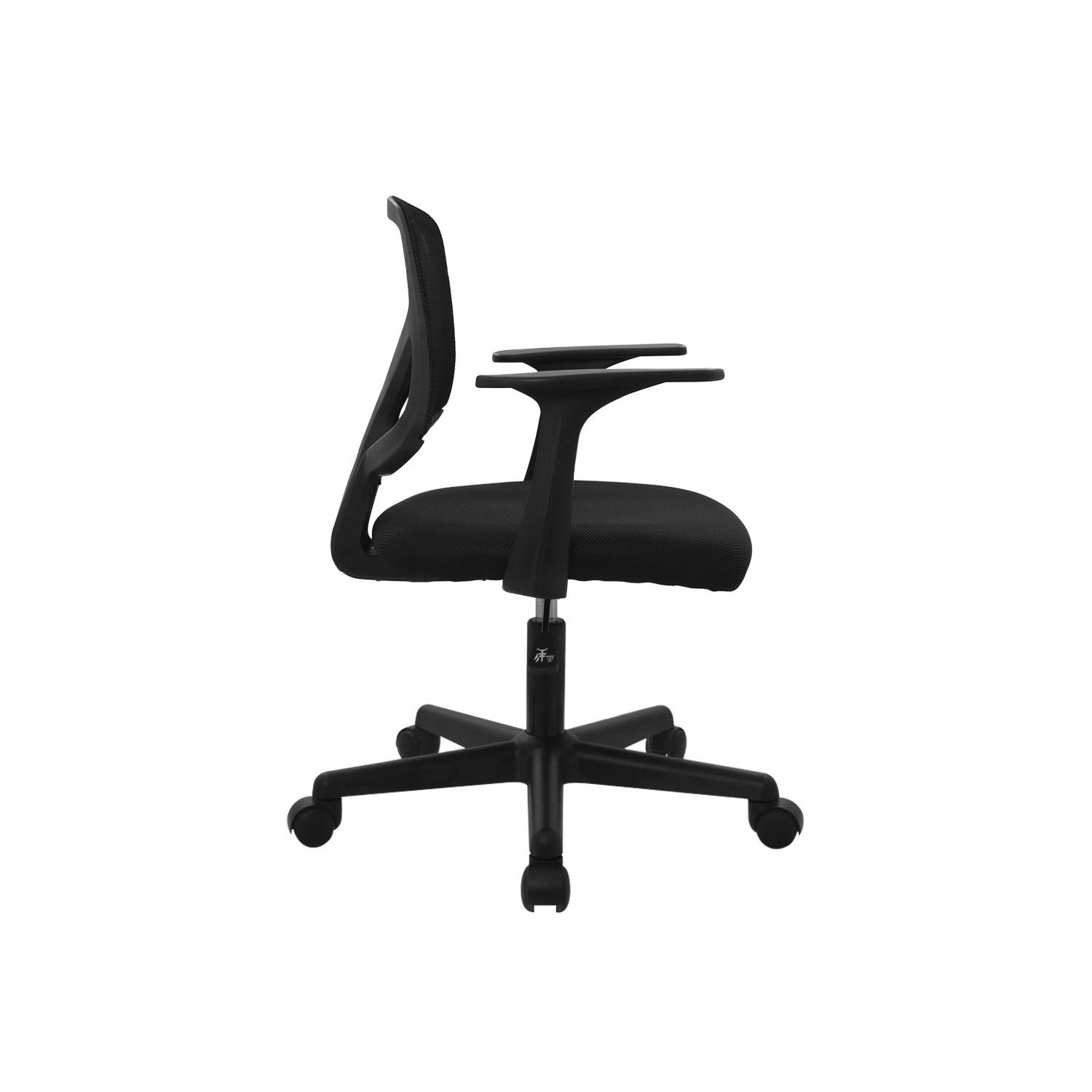 SILLA DE ESCRITORIO SOU CON BRAZOS NEGRO OFIDEAS - 3