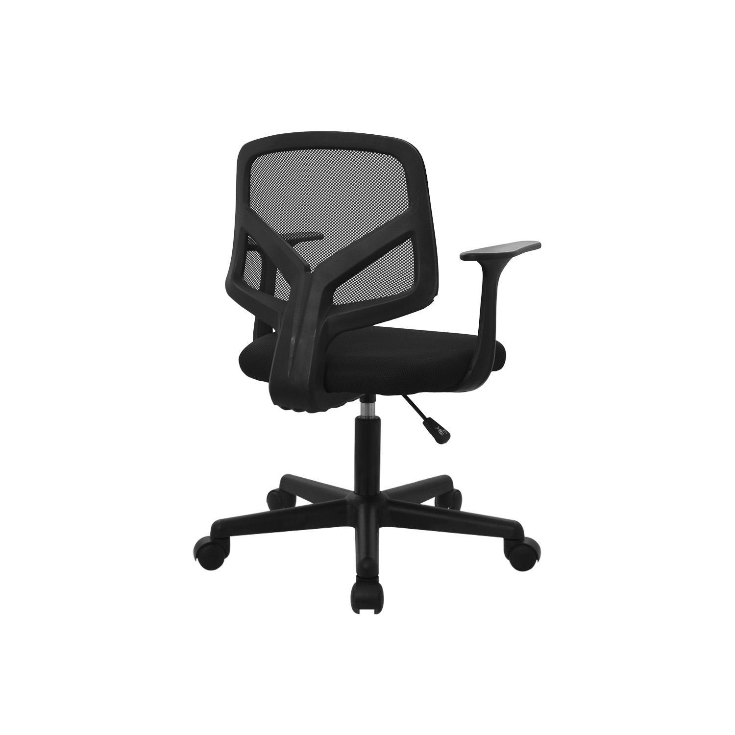 SILLA DE ESCRITORIO SOU CON BRAZOS NEGRO OFIDEAS - 4