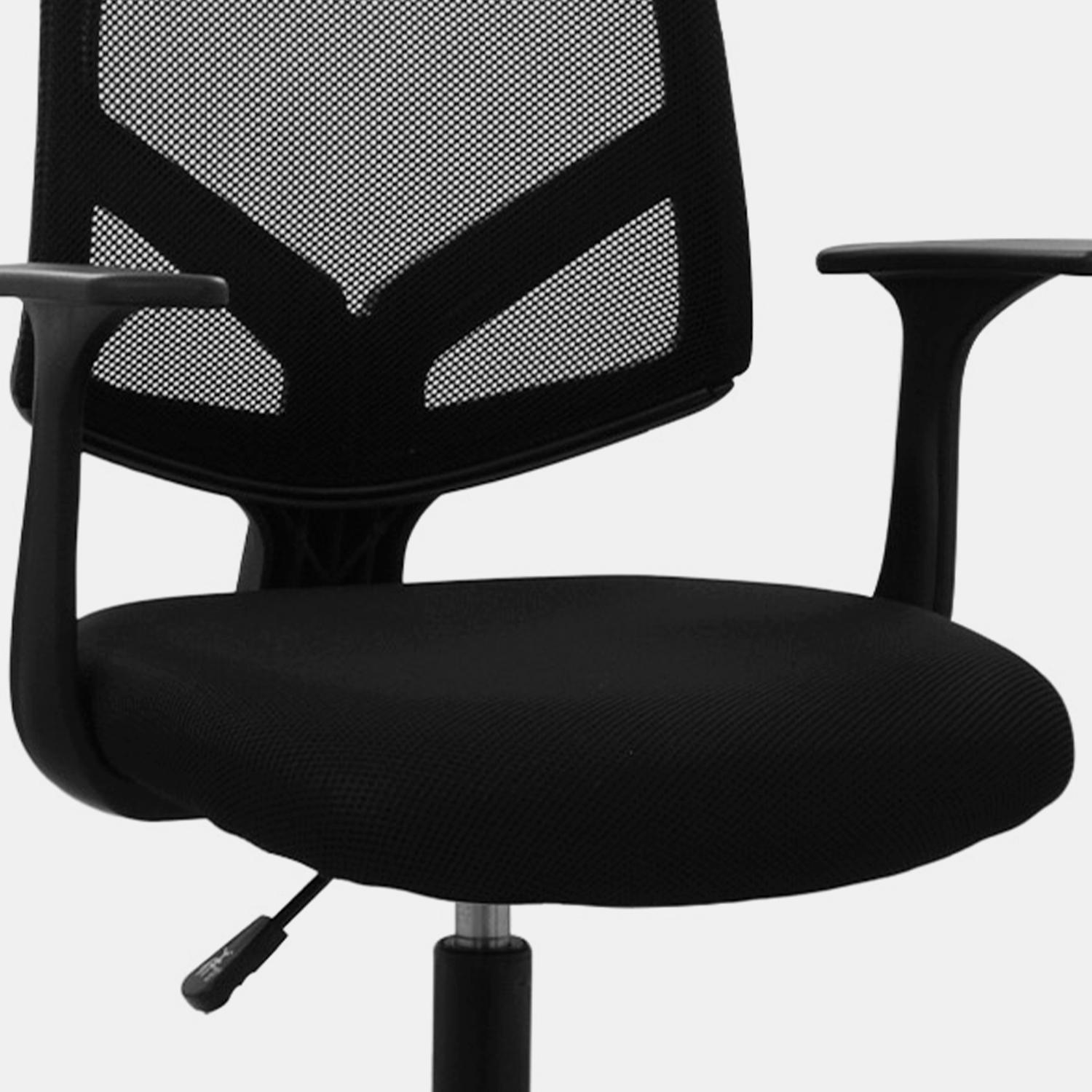 SILLA DE ESCRITORIO SOU CON BRAZOS NEGRO OFIDEAS - 7