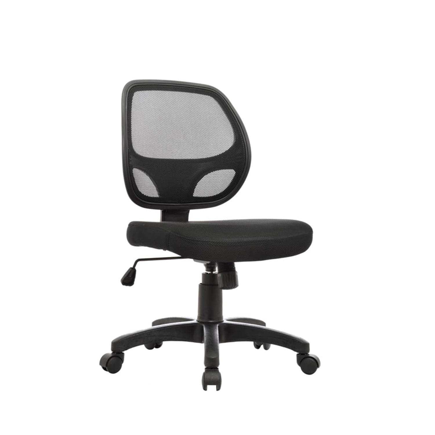 SILLA GIRATORIA MALI SIN BRAZOS NYLON NEGRO OFIDEAS - 1