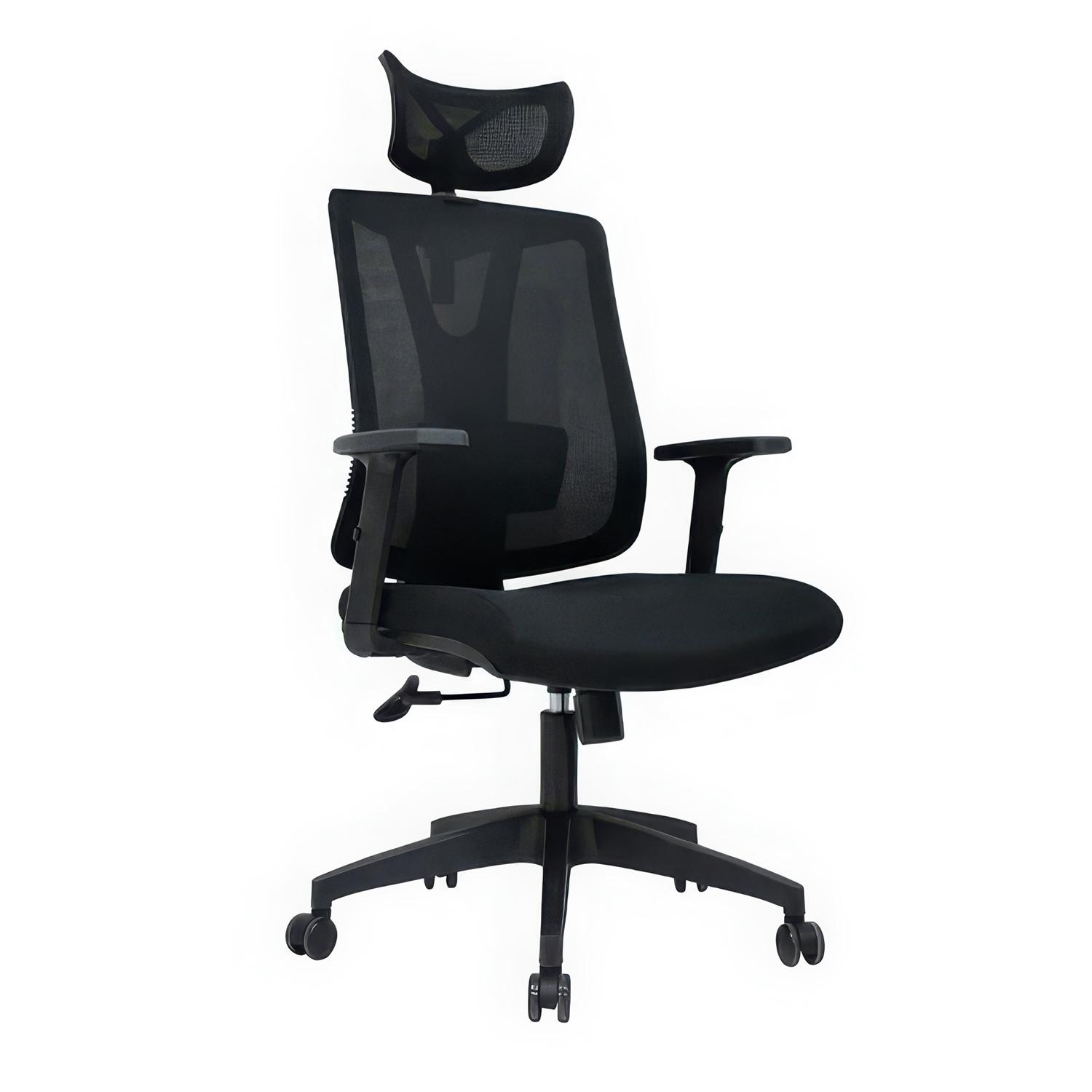 SILLA ERGONÓMICA NAVY PRESIDENTE BASCULANTE 1D NYLON NEGRO OFIDEAS - 1