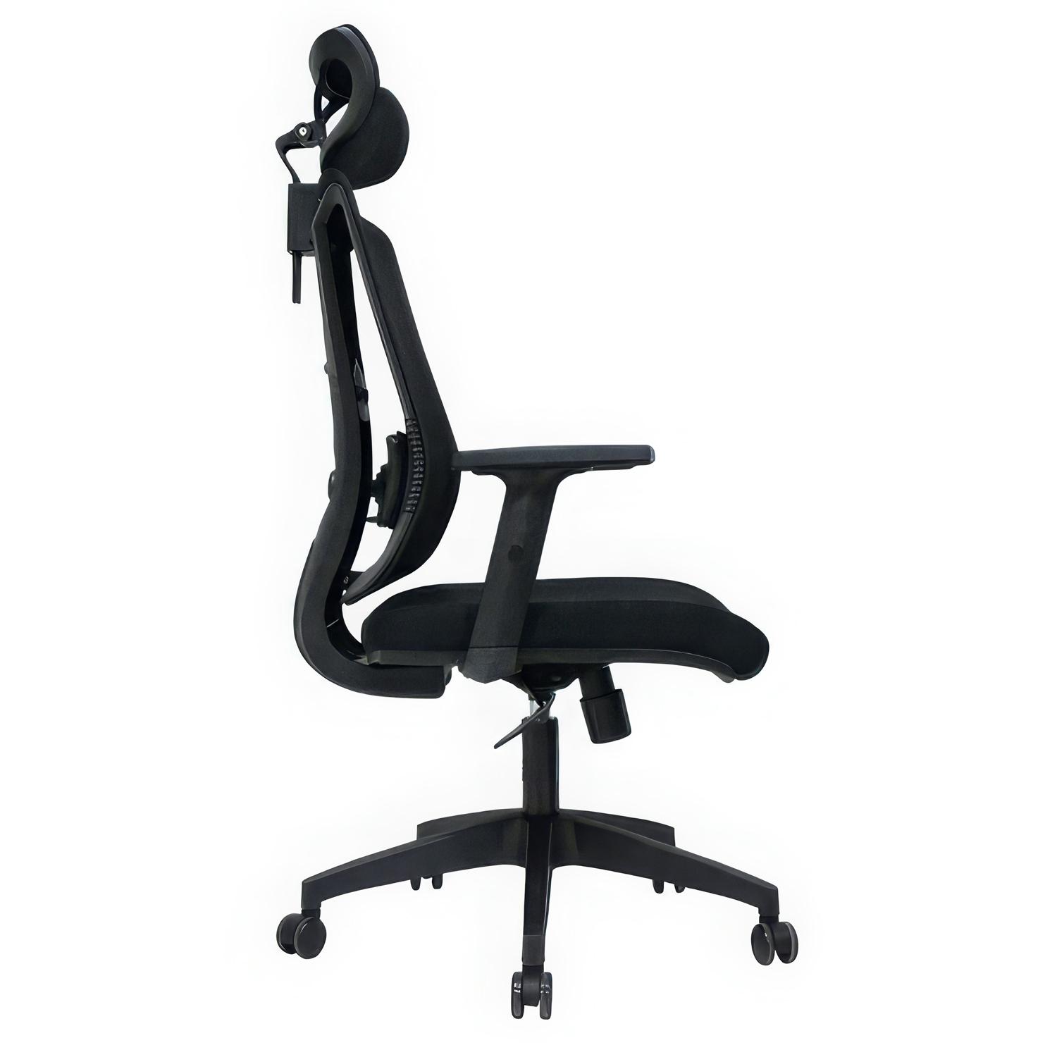 SILLA ERGONÓMICA NAVY PRESIDENTE BASCULANTE 1D NYLON NEGRO OFIDEAS - 3
