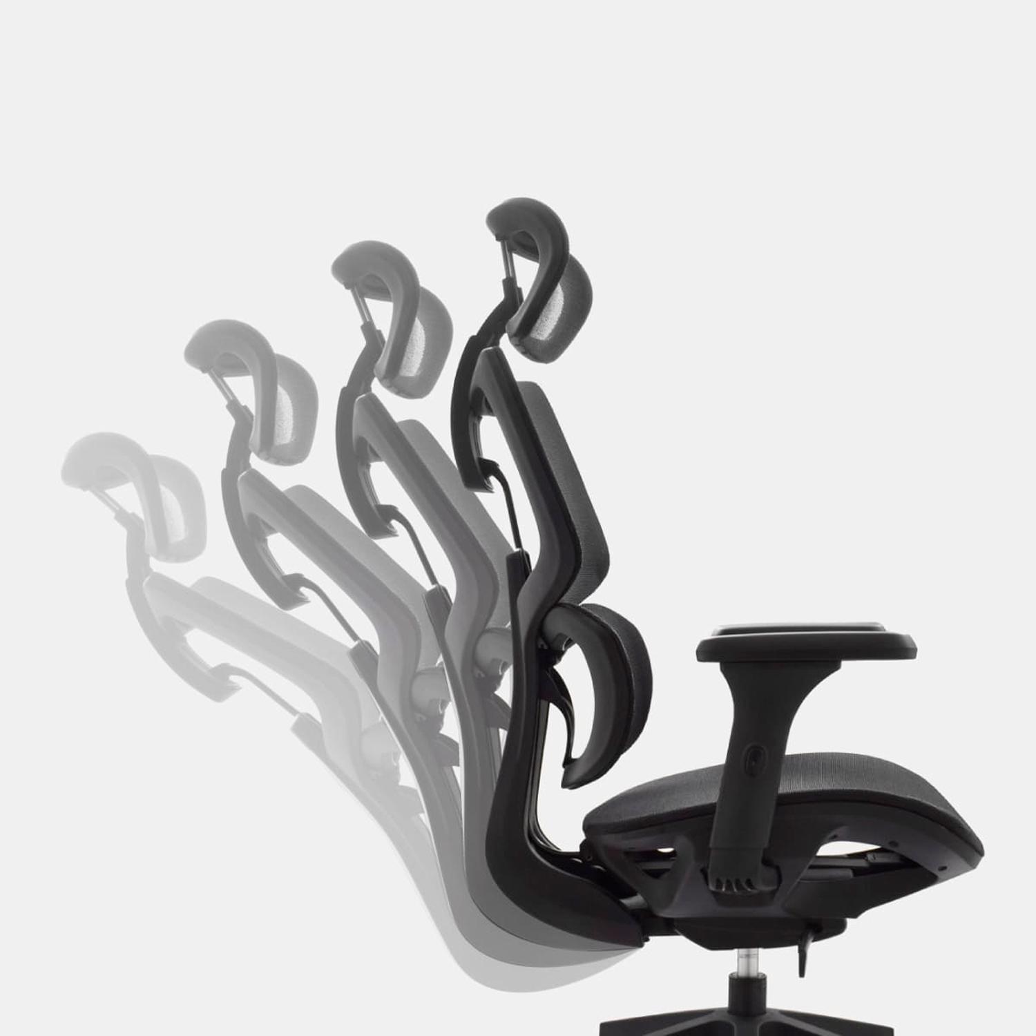 SILLA ERGONÓMICA SAM PRESIDENTE ALUMINIO NEGRO OFIDEAS - 2