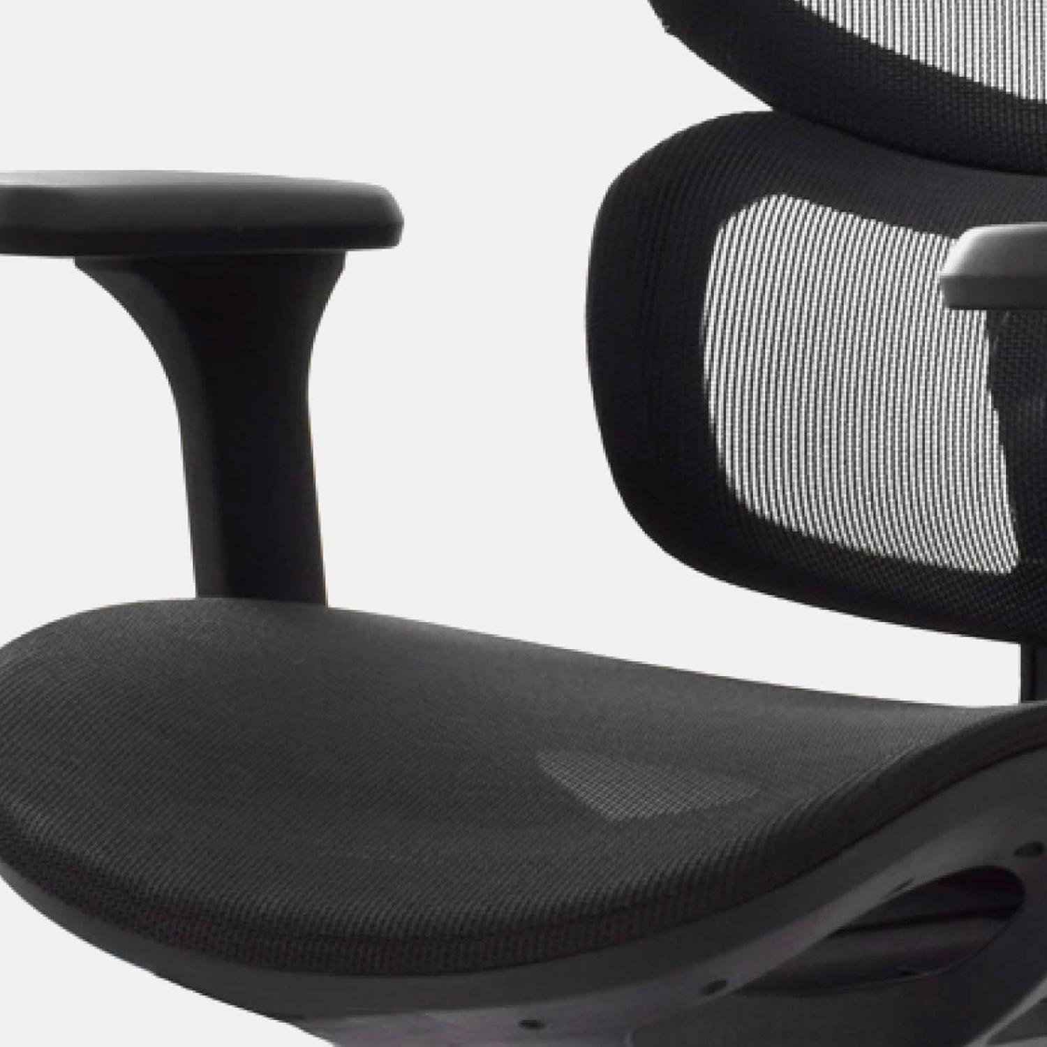 SILLA ERGONÓMICA SAM PRESIDENTE ALUMINIO NEGRO OFIDEAS - 5