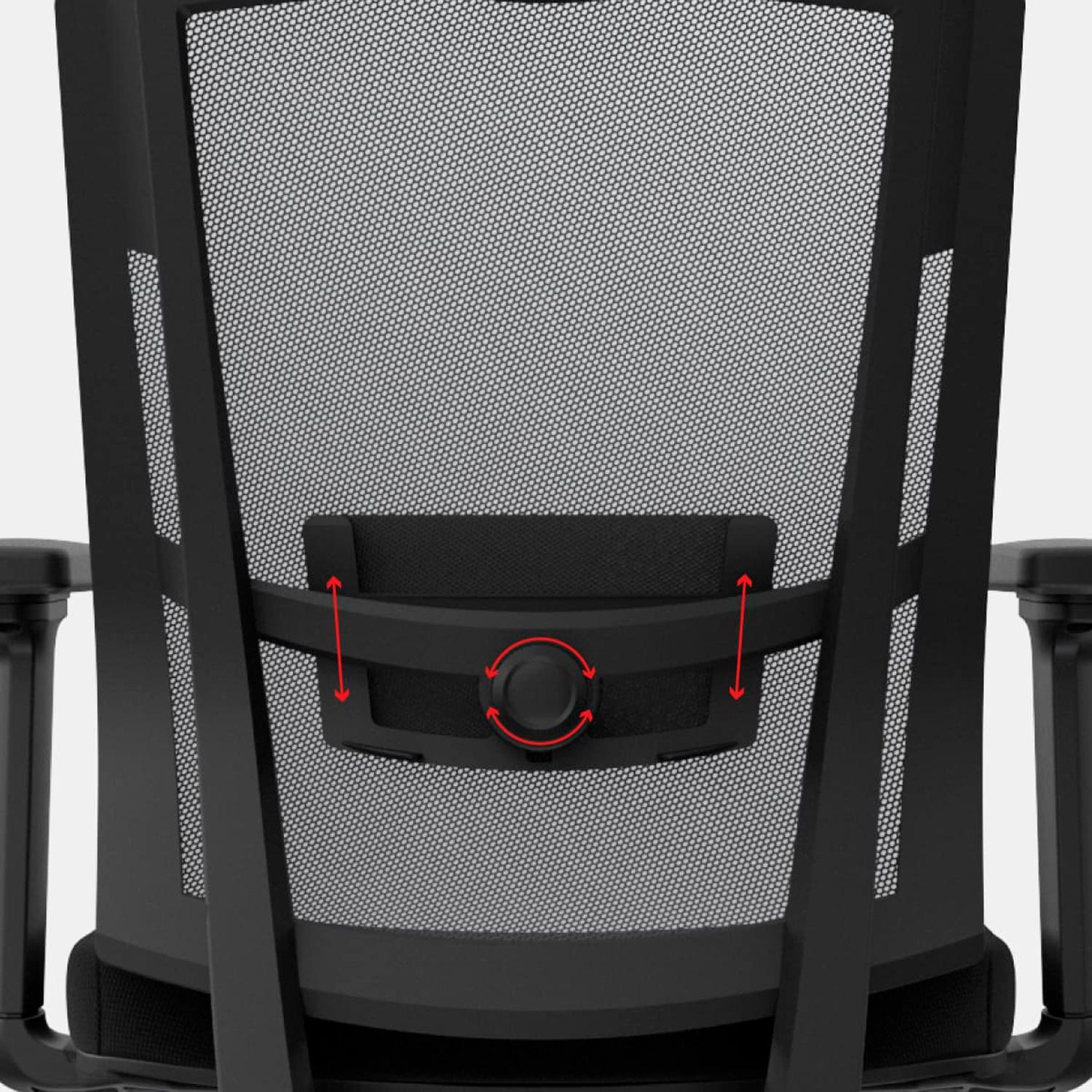 SILLA ERGONÓMICA DELPHI II GERENTE BASCULANTE 3D CROMADO NEGRO OFIDEAS - 4