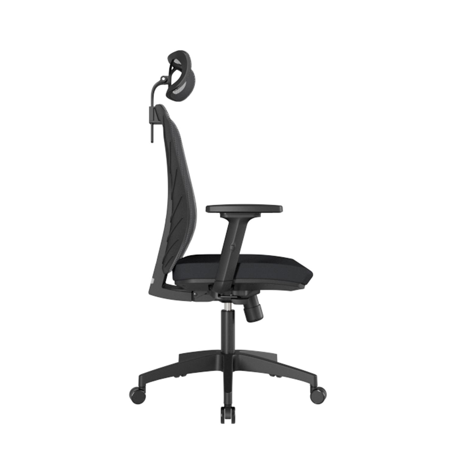 SILLA ERGONÓMICA VERSALLES PRESIDENTE BRAZOS 3D NYLON NEGRO OFIDEAS - 3
