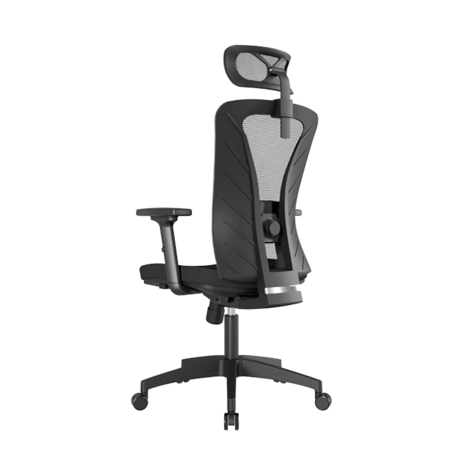 SILLA ERGONÓMICA VERSALLES PRESIDENTE BRAZOS 3D NYLON NEGRO OFIDEAS - 5