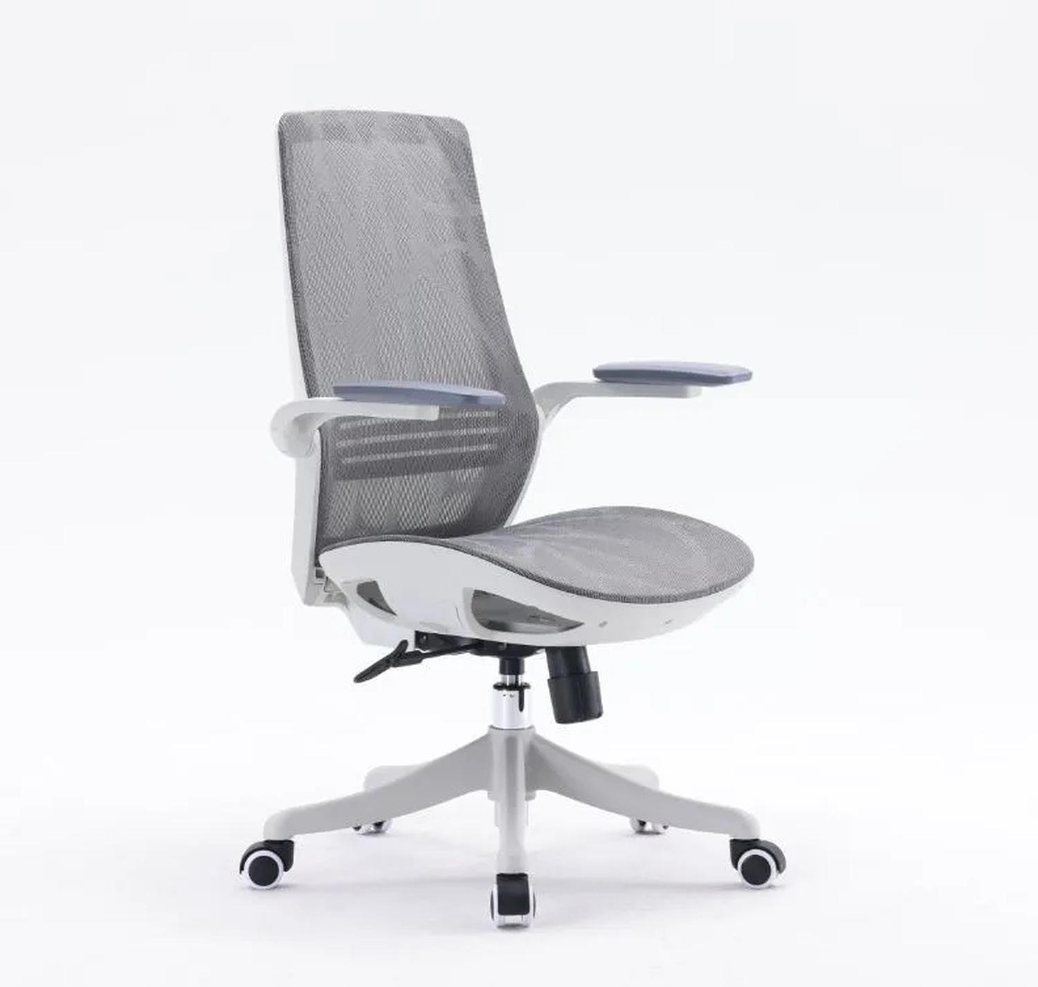 SILLA ERGONÓMICA ESTELA PREMIUM GRIS MALLA OFIDEAS - 1