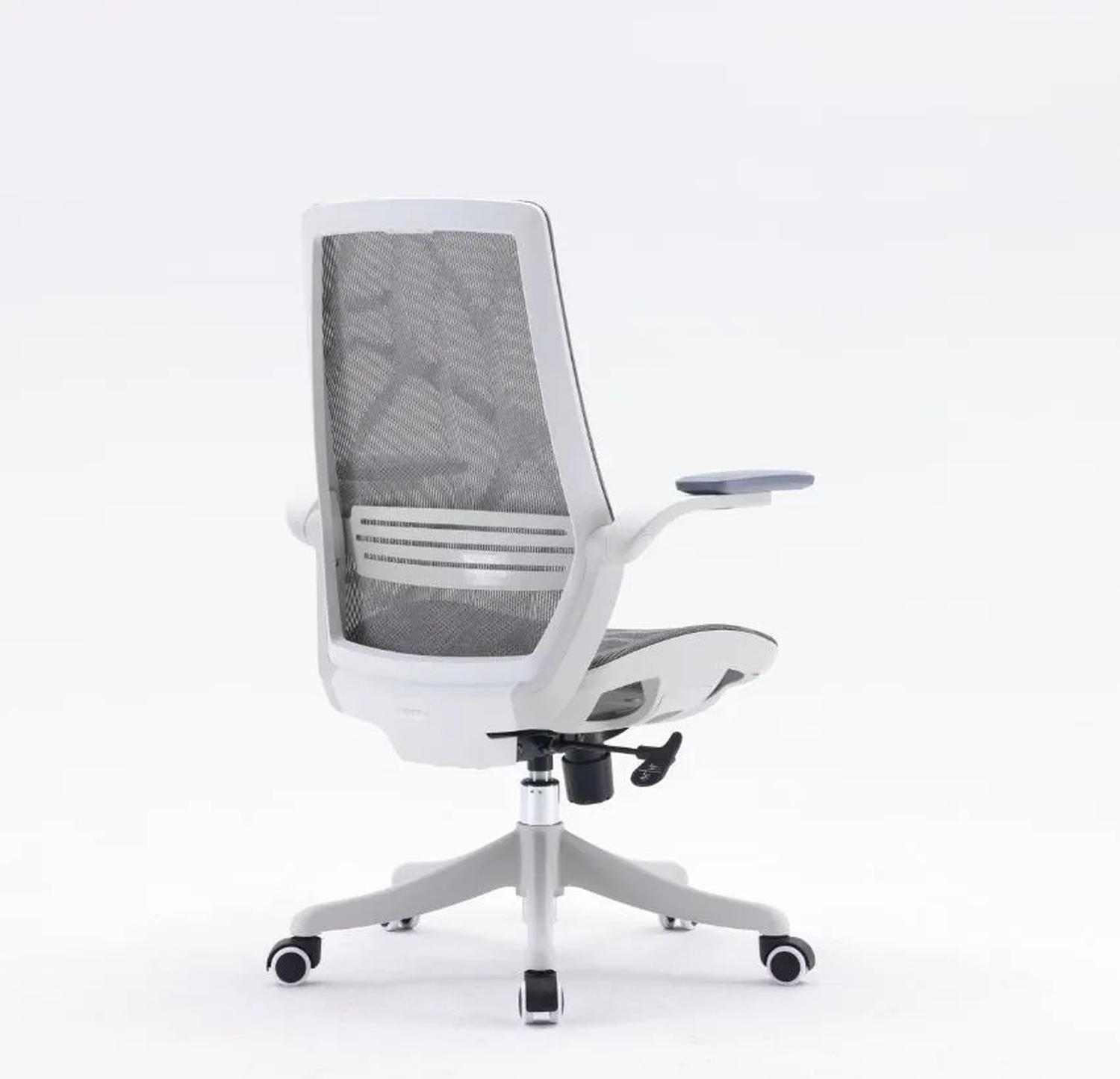 SILLA ERGONÓMICA ESTELA PREMIUM GRIS MALLA OFIDEAS - 4