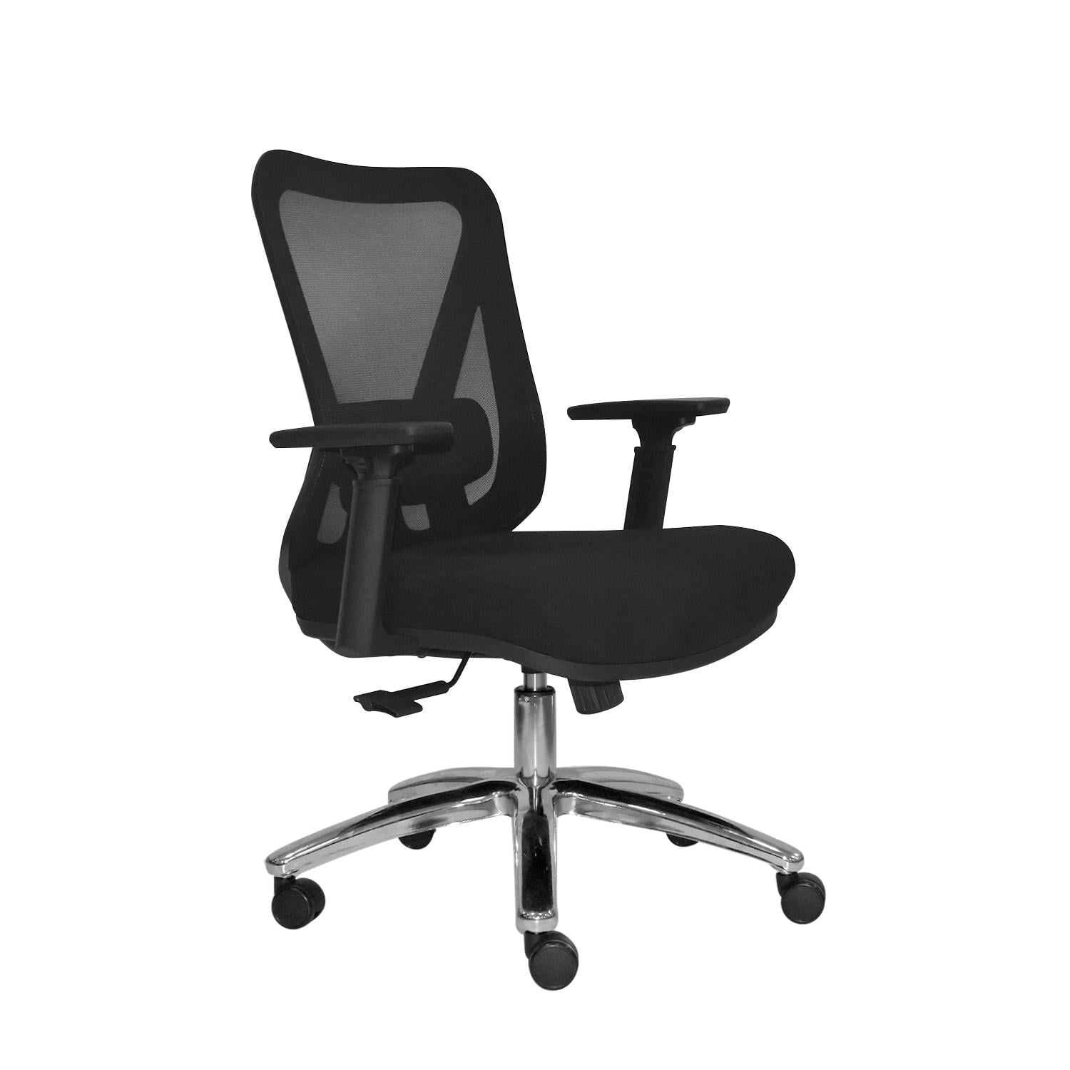 SILLA ERGONÓMICA DOLFIN SYNCRO BRAZOS 3D GERENTE CROMADO NEGRO OFIDEAS - 1