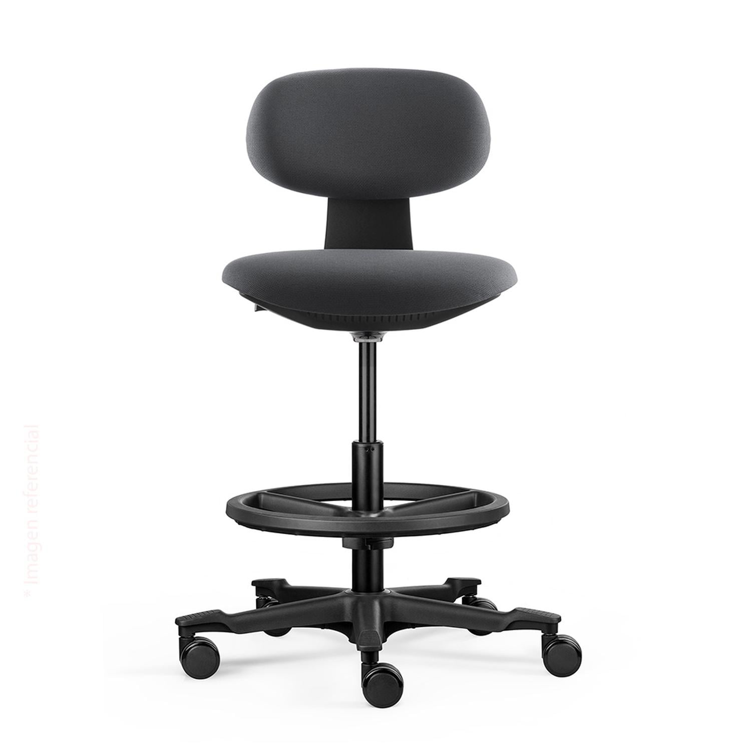 SILLA GIRATORIA CAJERA BOW PREMIUM NEGRO OFIDEAS - 2