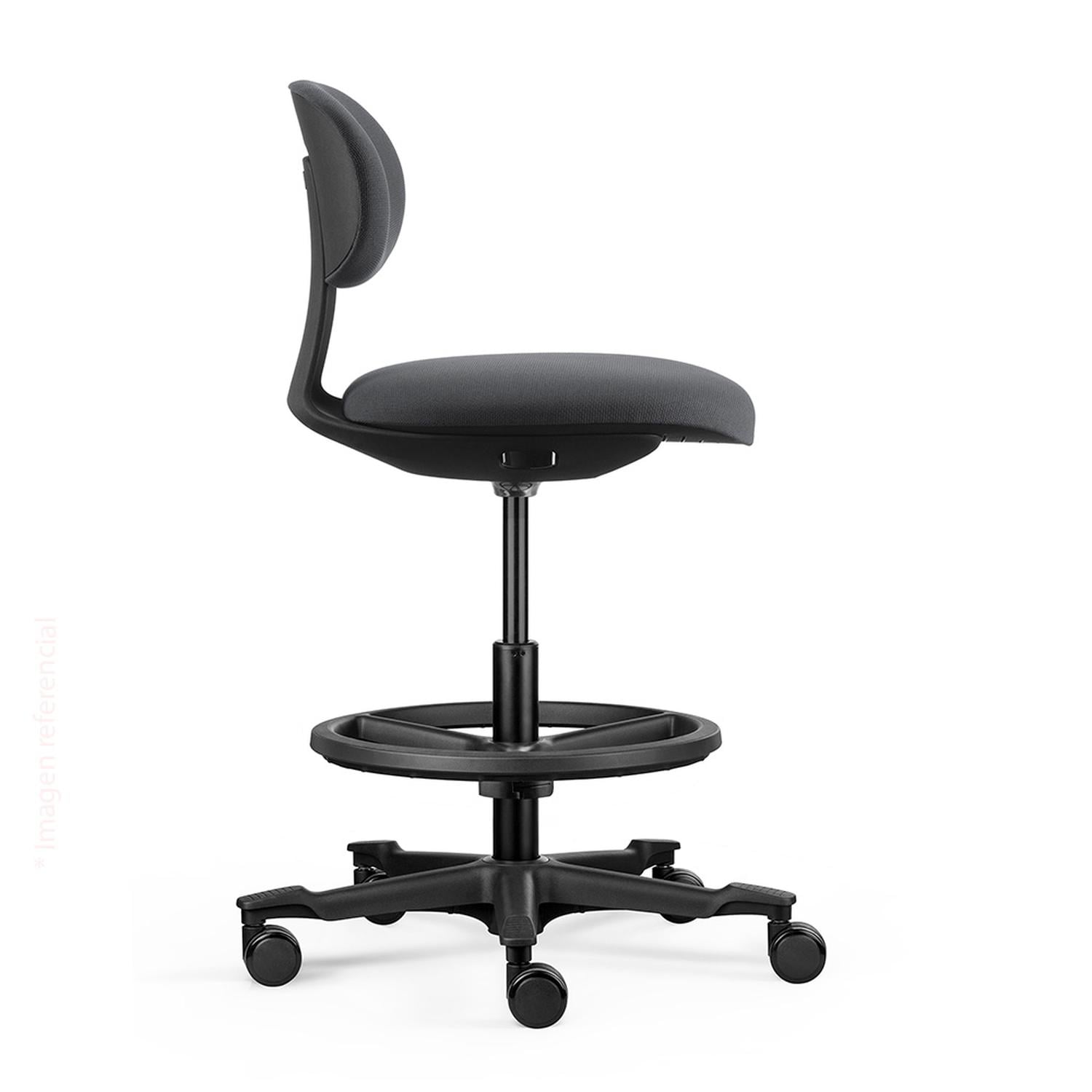 SILLA GIRATORIA CAJERA BOW PREMIUM NEGRO OFIDEAS - 3