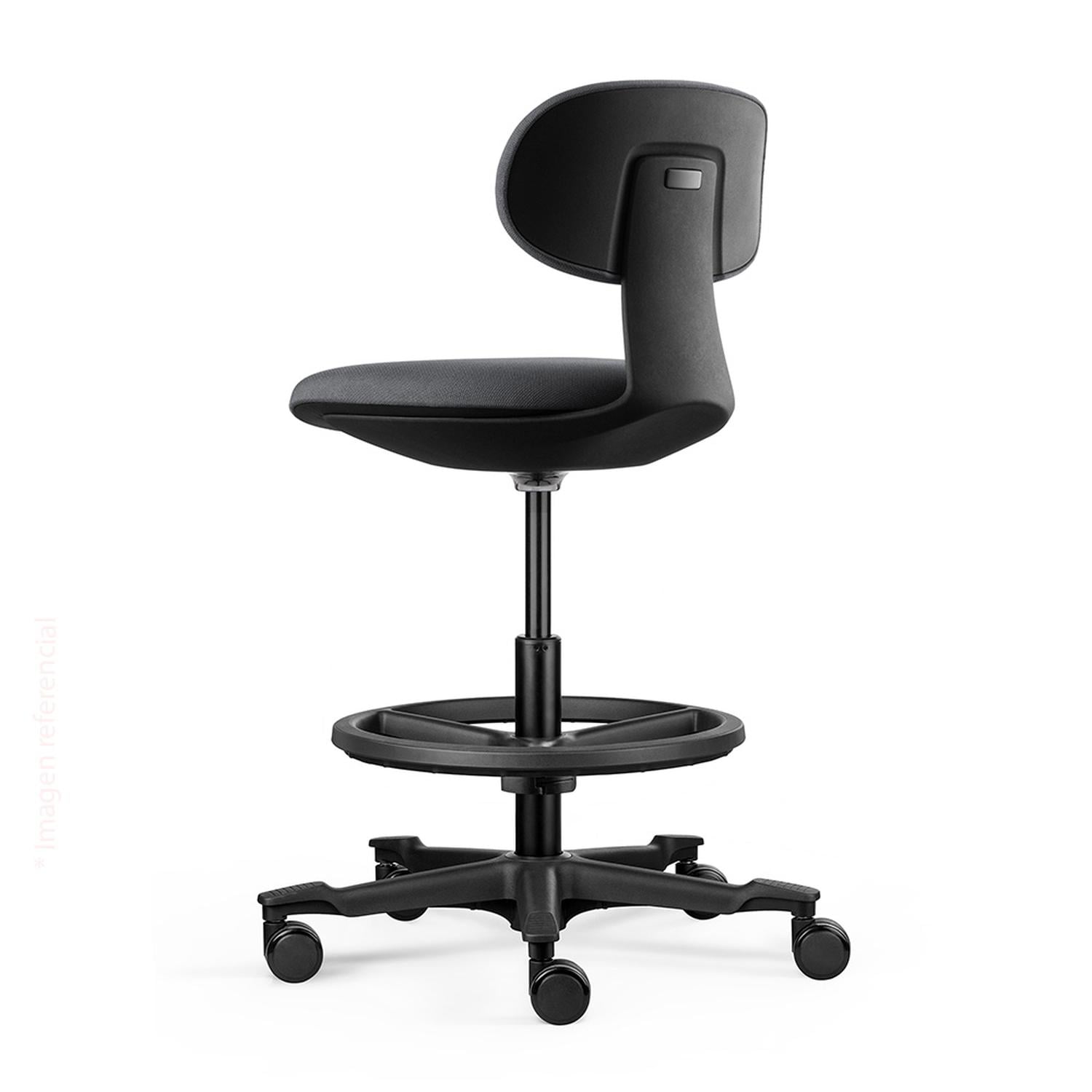 SILLA GIRATORIA CAJERA BOW PREMIUM NEGRO OFIDEAS - 4