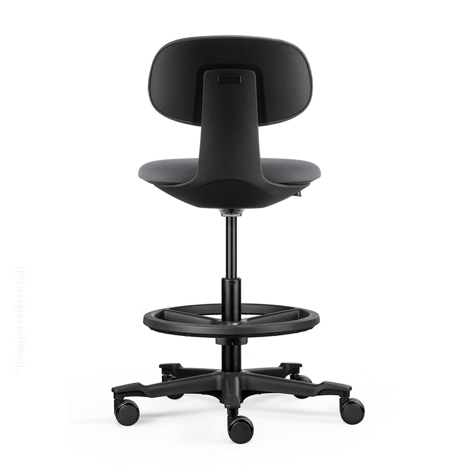 SILLA GIRATORIA CAJERA BOW PREMIUM NEGRO OFIDEAS - 5