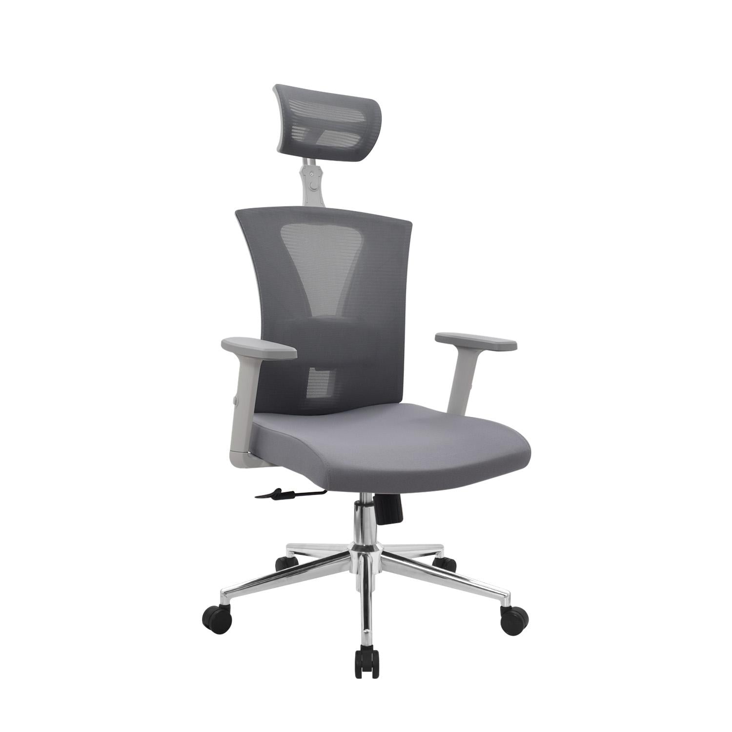 SILLA ERGONÓMICA NIZA PRESIDENTE GRIS CROMADO OFIDEAS - 1