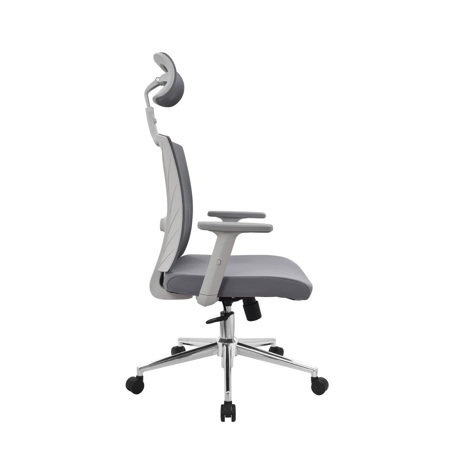 SILLA ERGONÓMICA NIZA PRESIDENTE GRIS CROMADO OFIDEAS - 3