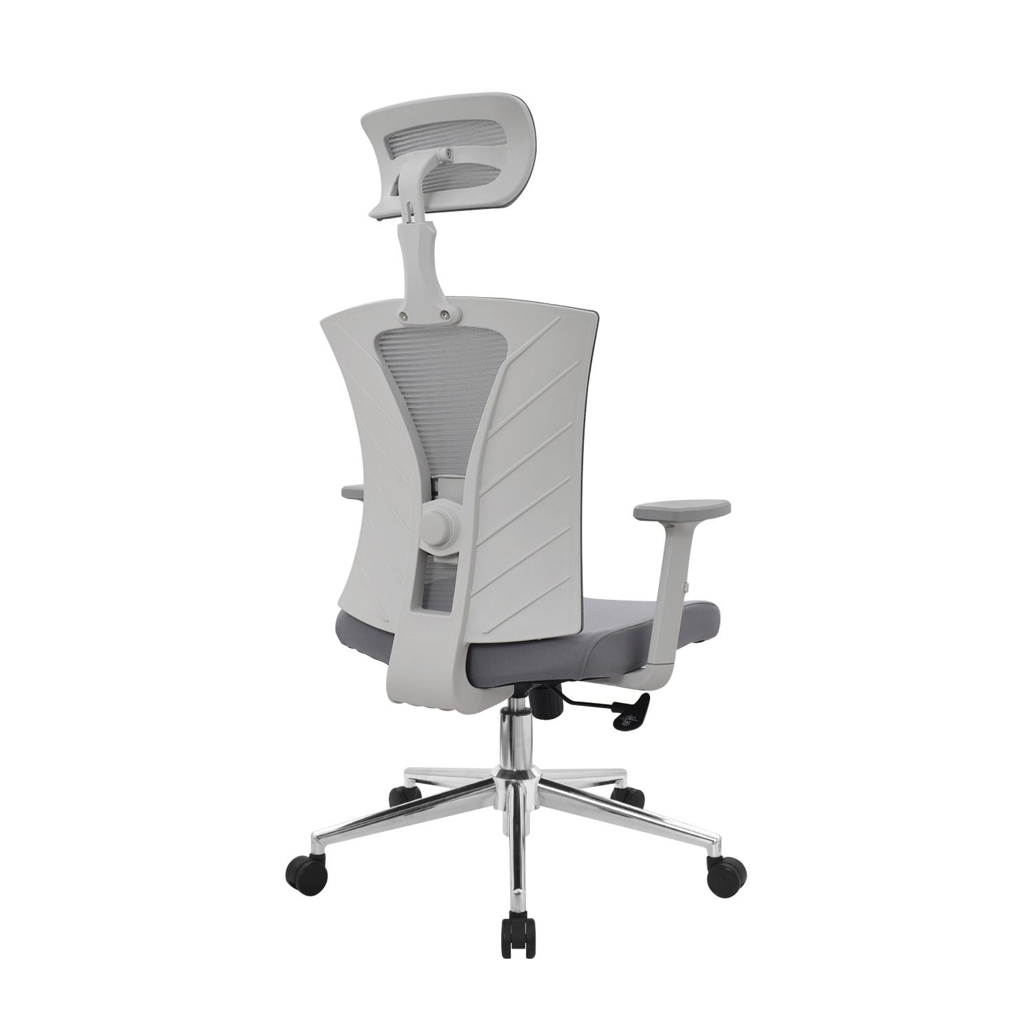 SILLA ERGONÓMICA NIZA PRESIDENTE GRIS CROMADO OFIDEAS - 4
