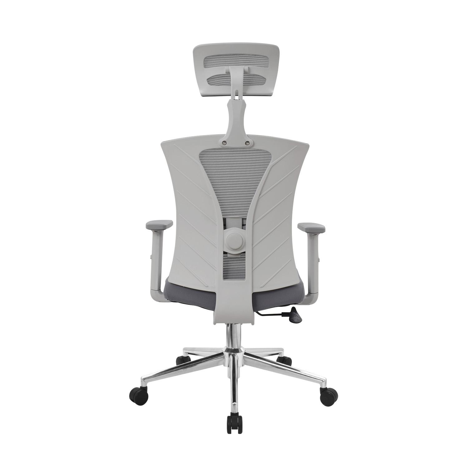 SILLA ERGONÓMICA NIZA PRESIDENTE GRIS CROMADO OFIDEAS - 5
