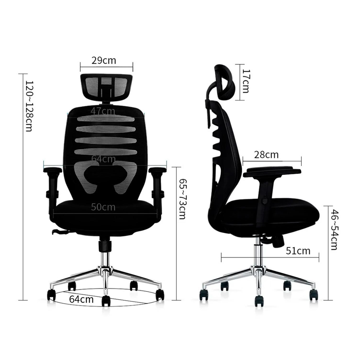 SILLA ERGONÓMICA LED PREMIUM NEGRO OFIDEAS - 5