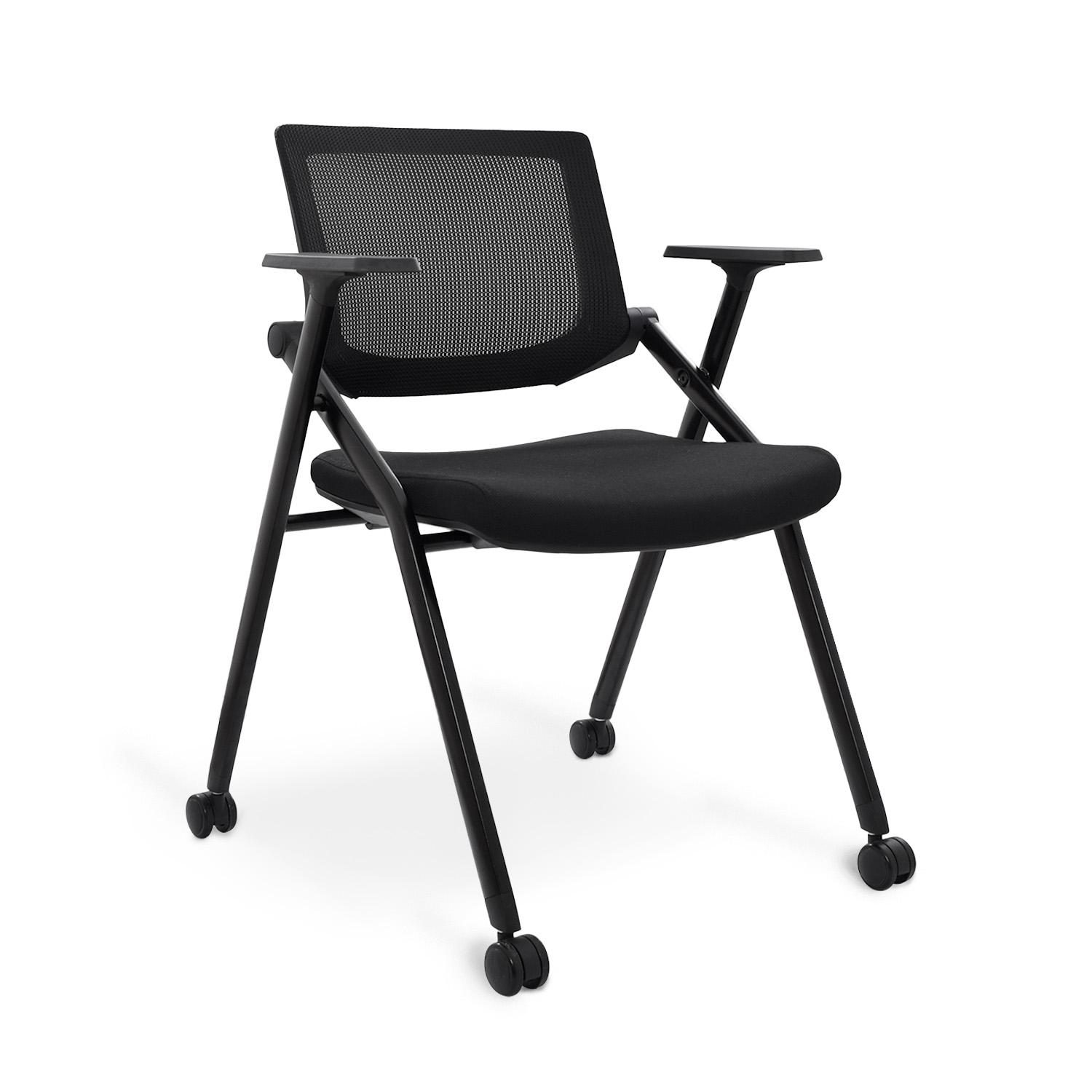 SILLA FIJA CON RUEDAS PERSONAL PASSPORT NEGRO OFIDEAS - 1