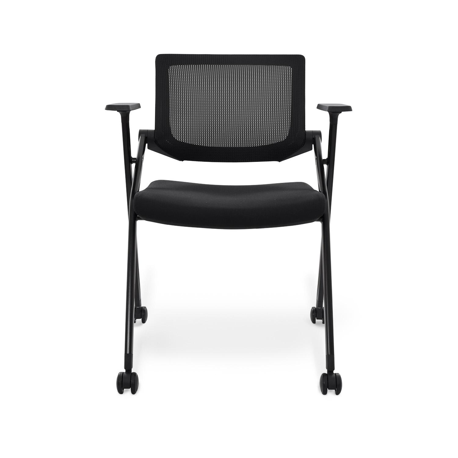 SILLA FIJA CON RUEDAS PERSONAL PASSPORT NEGRO OFIDEAS - 2