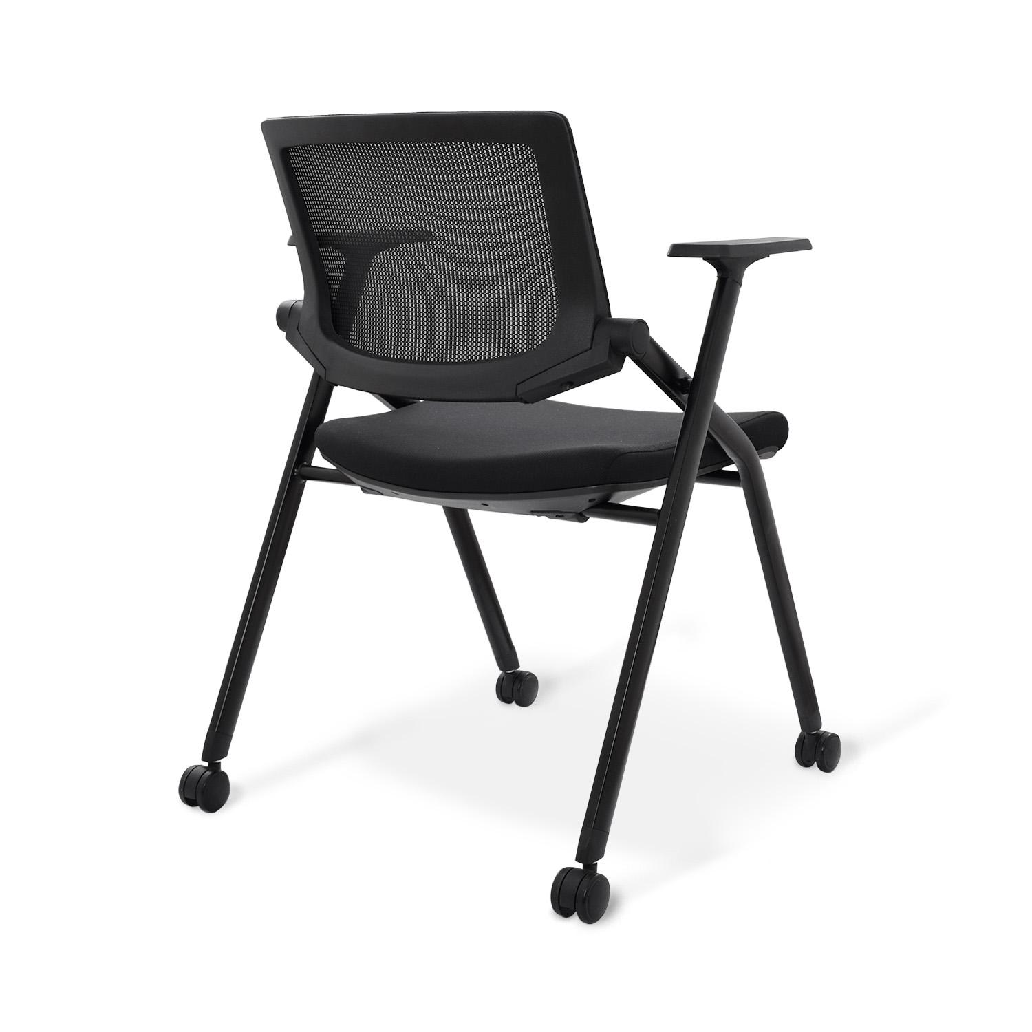 SILLA FIJA CON RUEDAS PERSONAL PASSPORT NEGRO OFIDEAS - 4