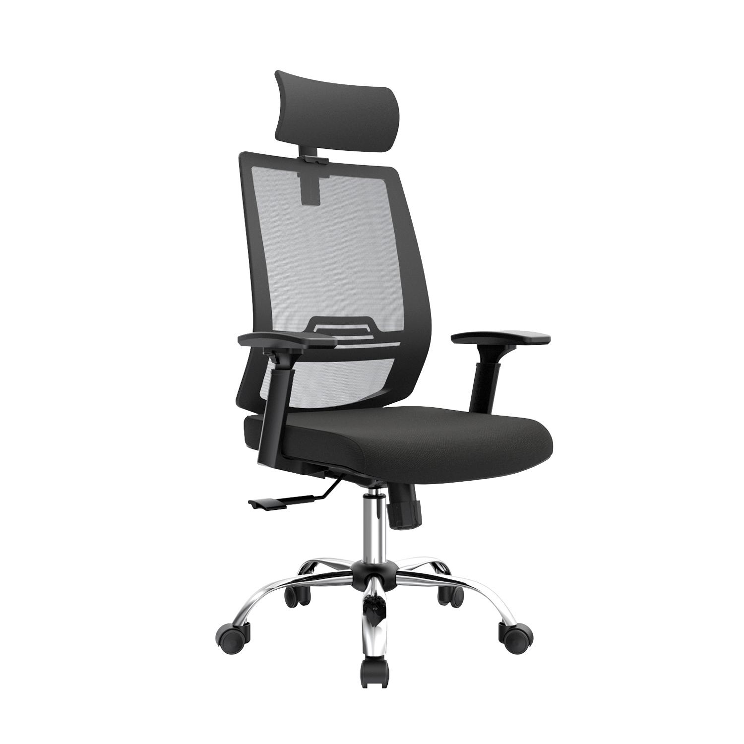 SILLA ERGONÓMICA AERON PRESIDENTE BRAZOS 3D CROMADO NEGRO OFIDEAS - 1