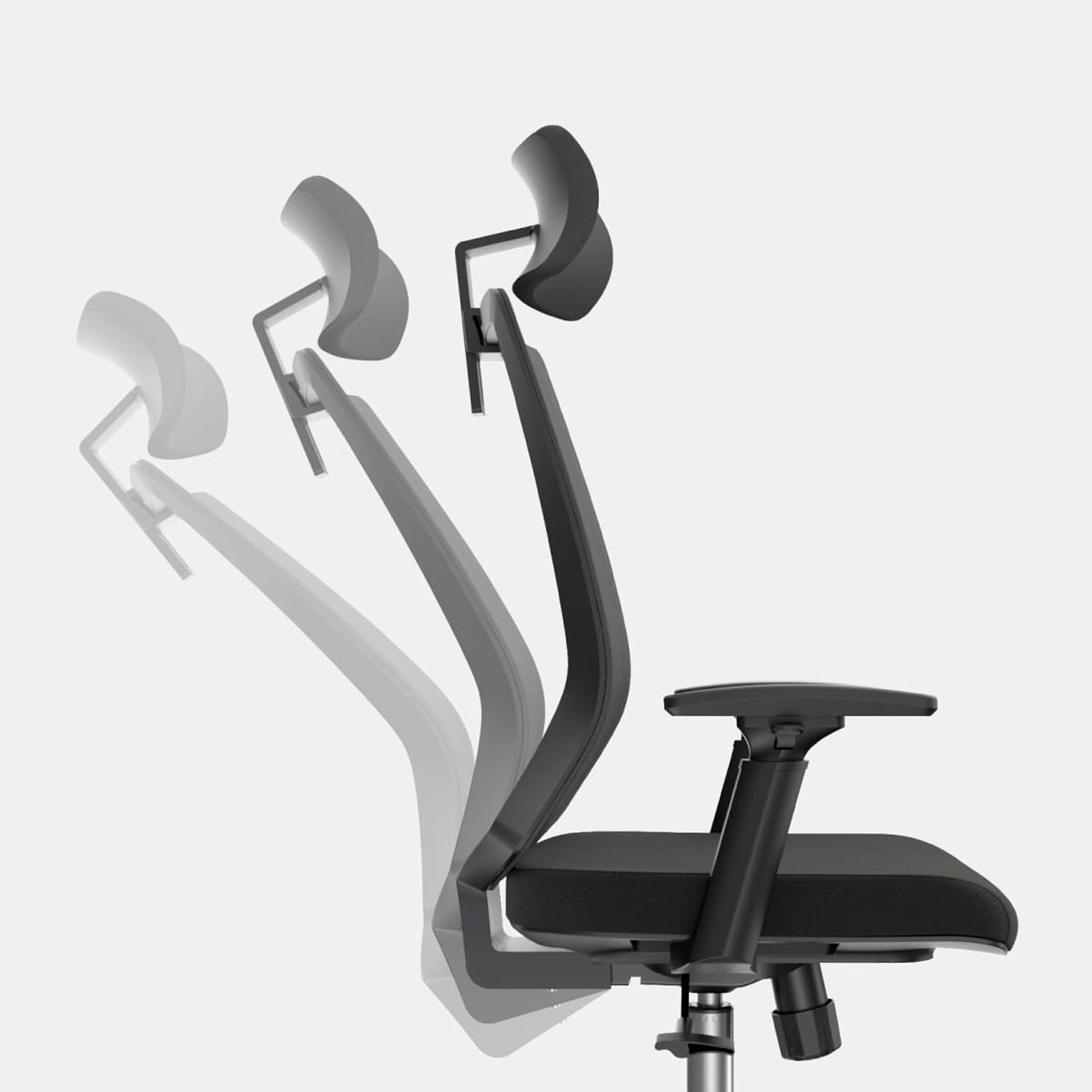 SILLA ERGONÓMICA AERON PRESIDENTE BRAZOS 3D CROMADO NEGRO OFIDEAS - 7