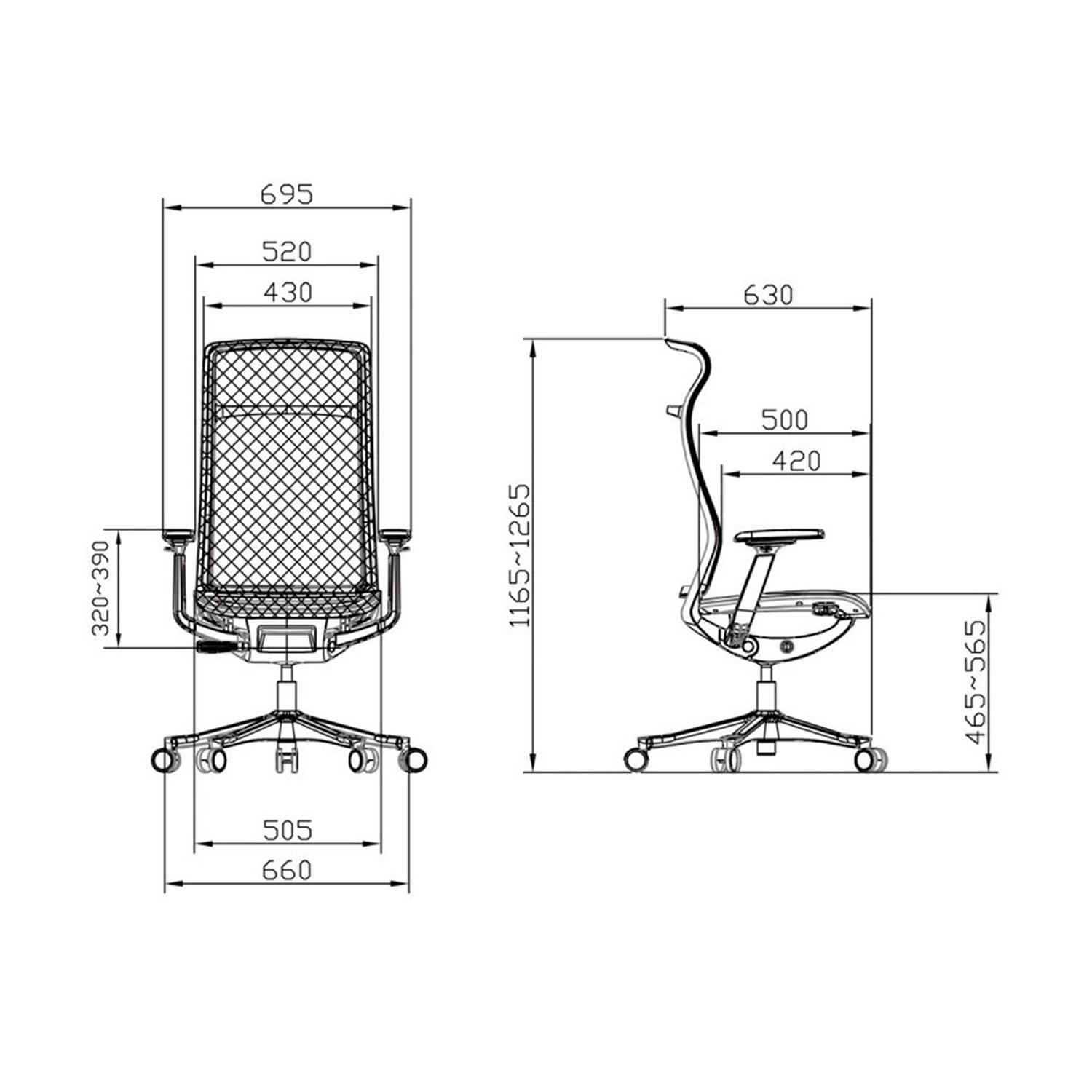 SILLA ERGONÓMICA LINCOLN PREMIUM GRIS OFIDEAS - 7