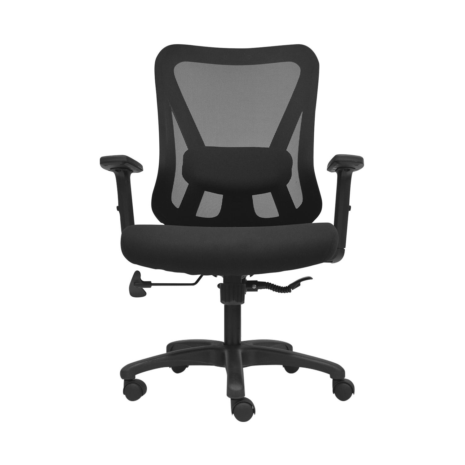 SILLA ERGONÓMICA DOLFIN LAP BRAZOS 1D GERENTE NYLON NEGRO OFIDEAS - 2