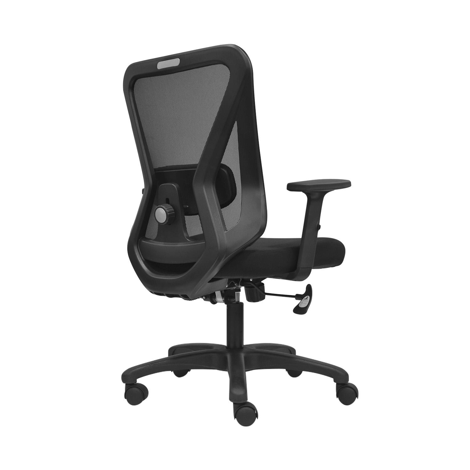 SILLA ERGONÓMICA DOLFIN LAP BRAZOS 1D GERENTE NYLON NEGRO OFIDEAS - 4
