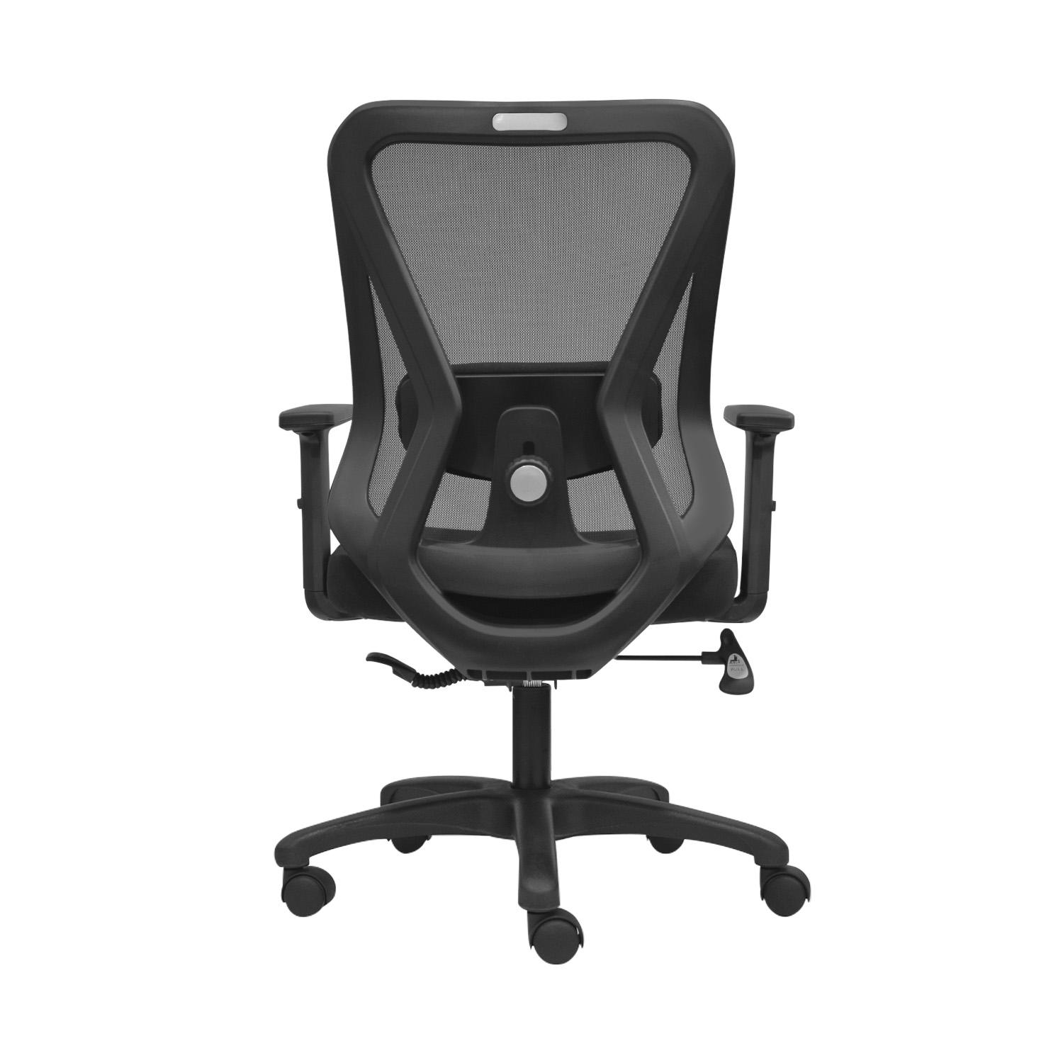 SILLA ERGONÓMICA DOLFIN LAP BRAZOS 1D GERENTE NYLON NEGRO OFIDEAS - 5
