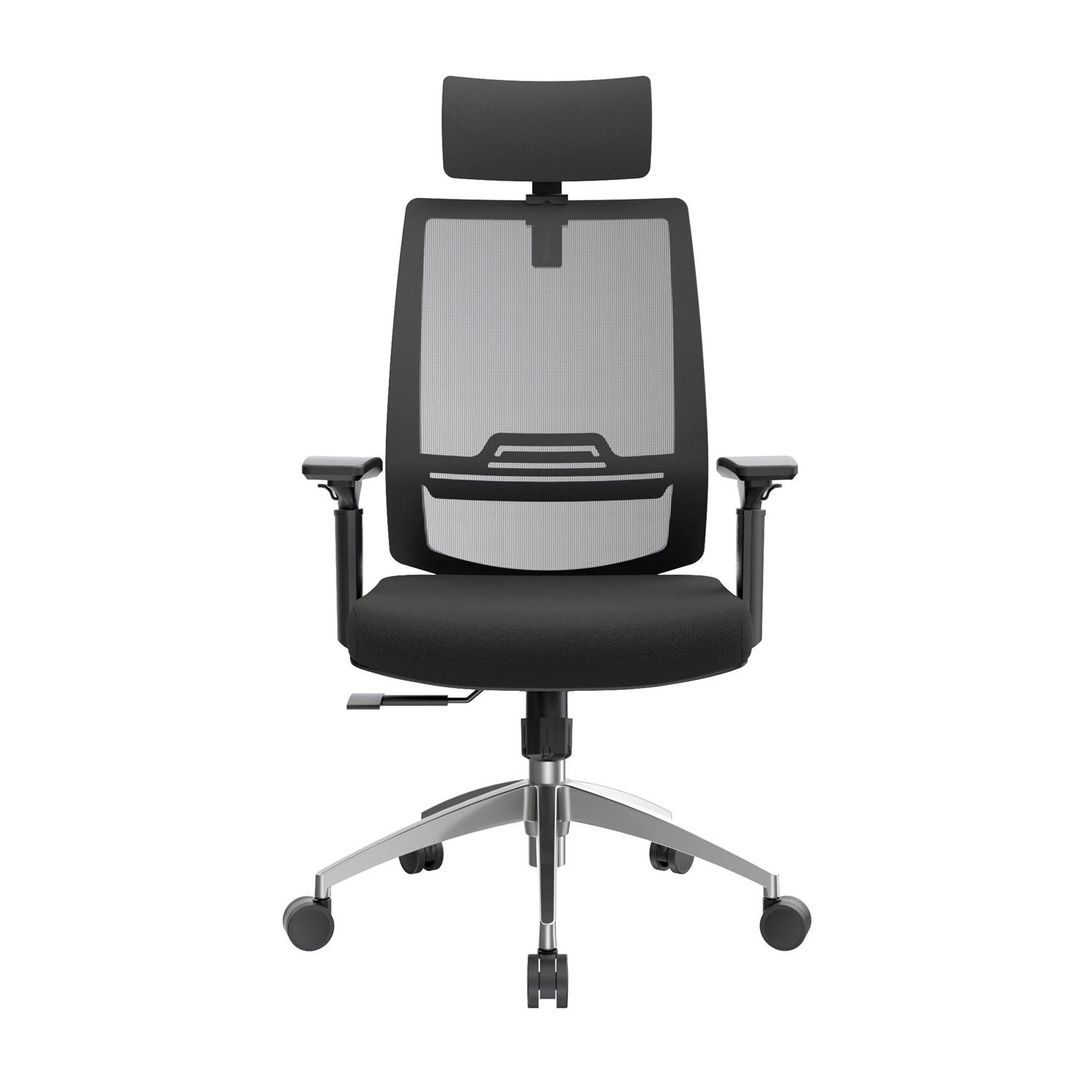 SILLA ERGONÓMICA AERON PRESIDENTE BRAZOS 3D ALUMINIO NEGRO OFIDEAS - 2