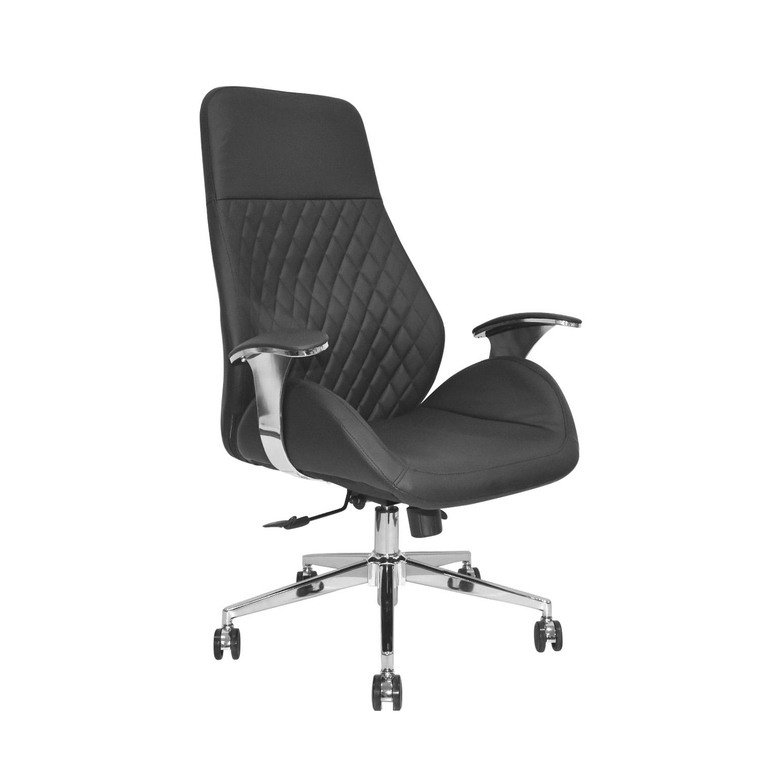 SILLA ERGONÓMICA MARKUS PRESIDENTE NEGRO CUERO OFIDEAS - 1