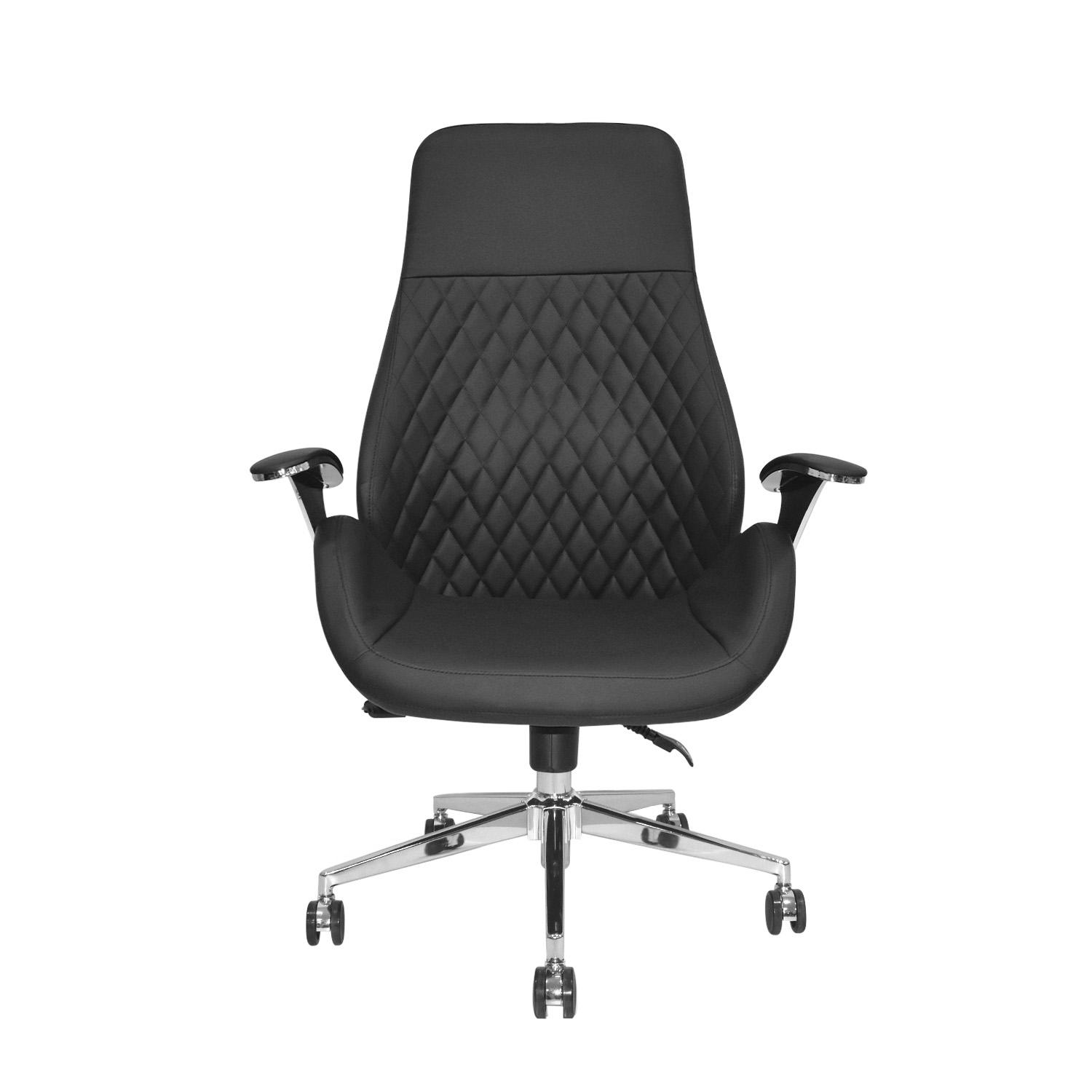 SILLA ERGONÓMICA MARKUS PRESIDENTE NEGRO CUERO OFIDEAS - 2